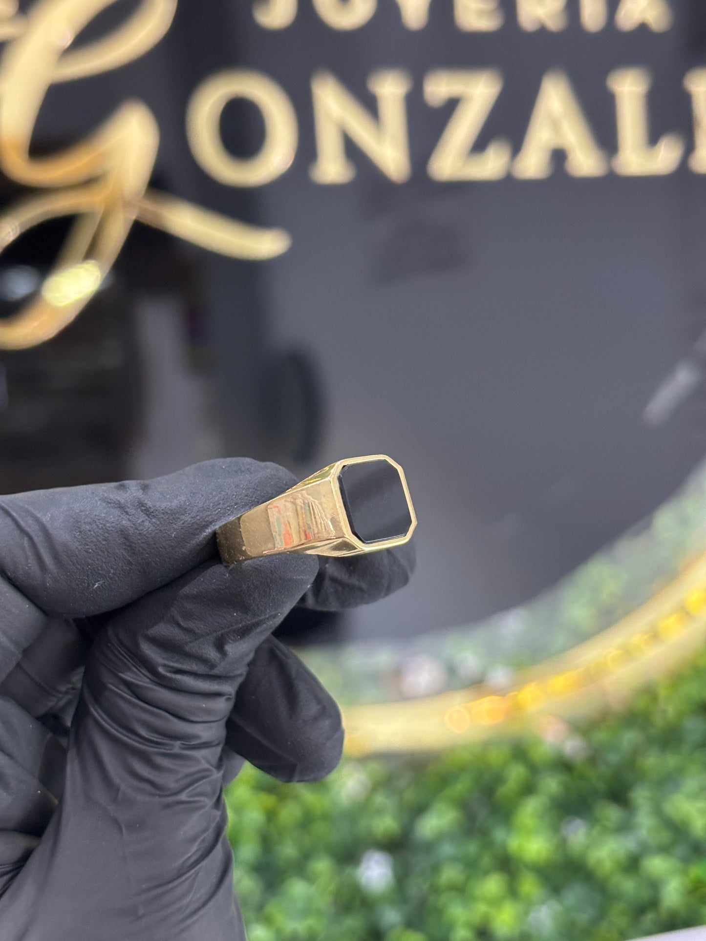Anillo oro 10k caballero