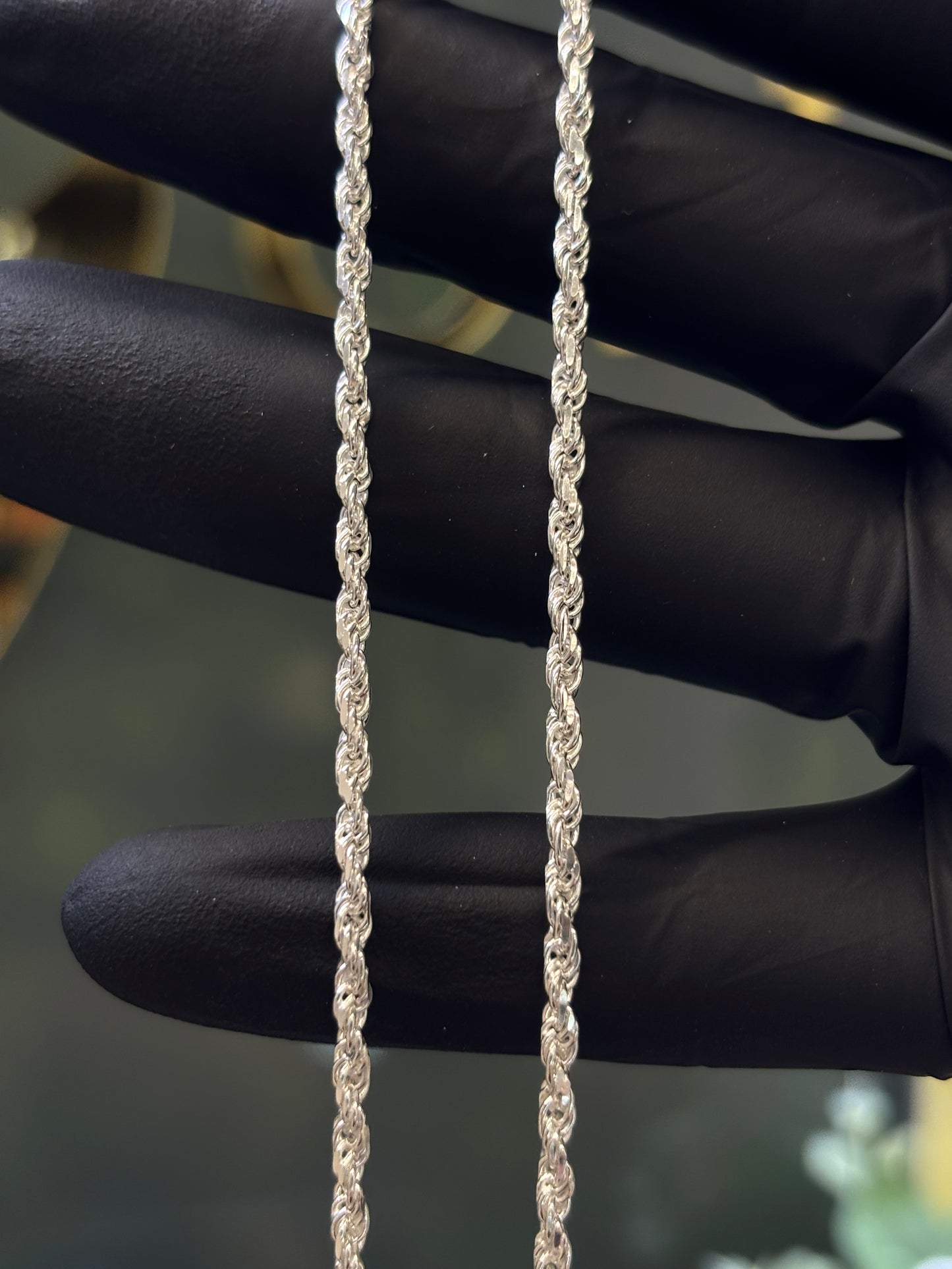 Cadena torzal plata 50cm
