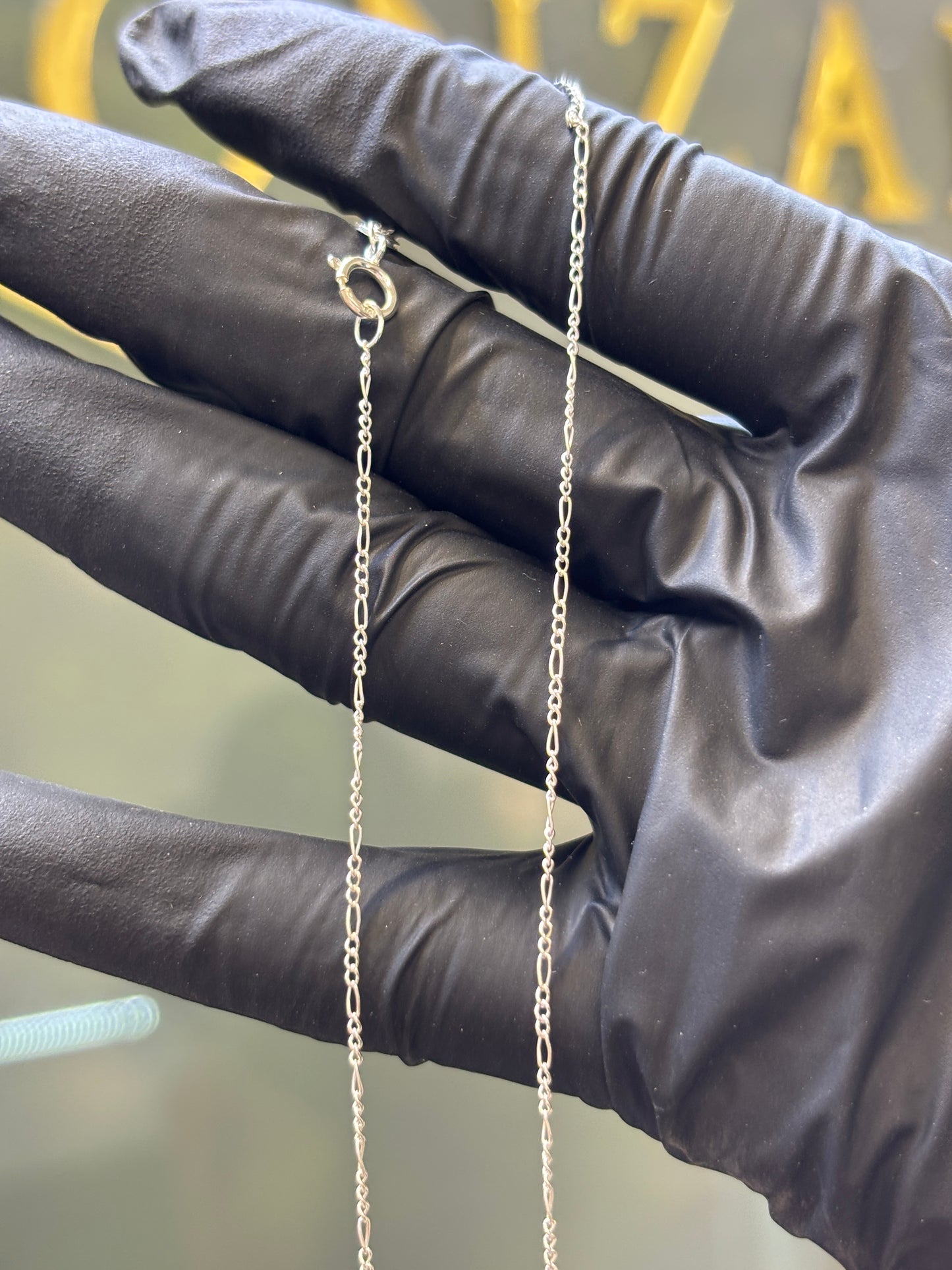 Cadena plata 40cm nacional