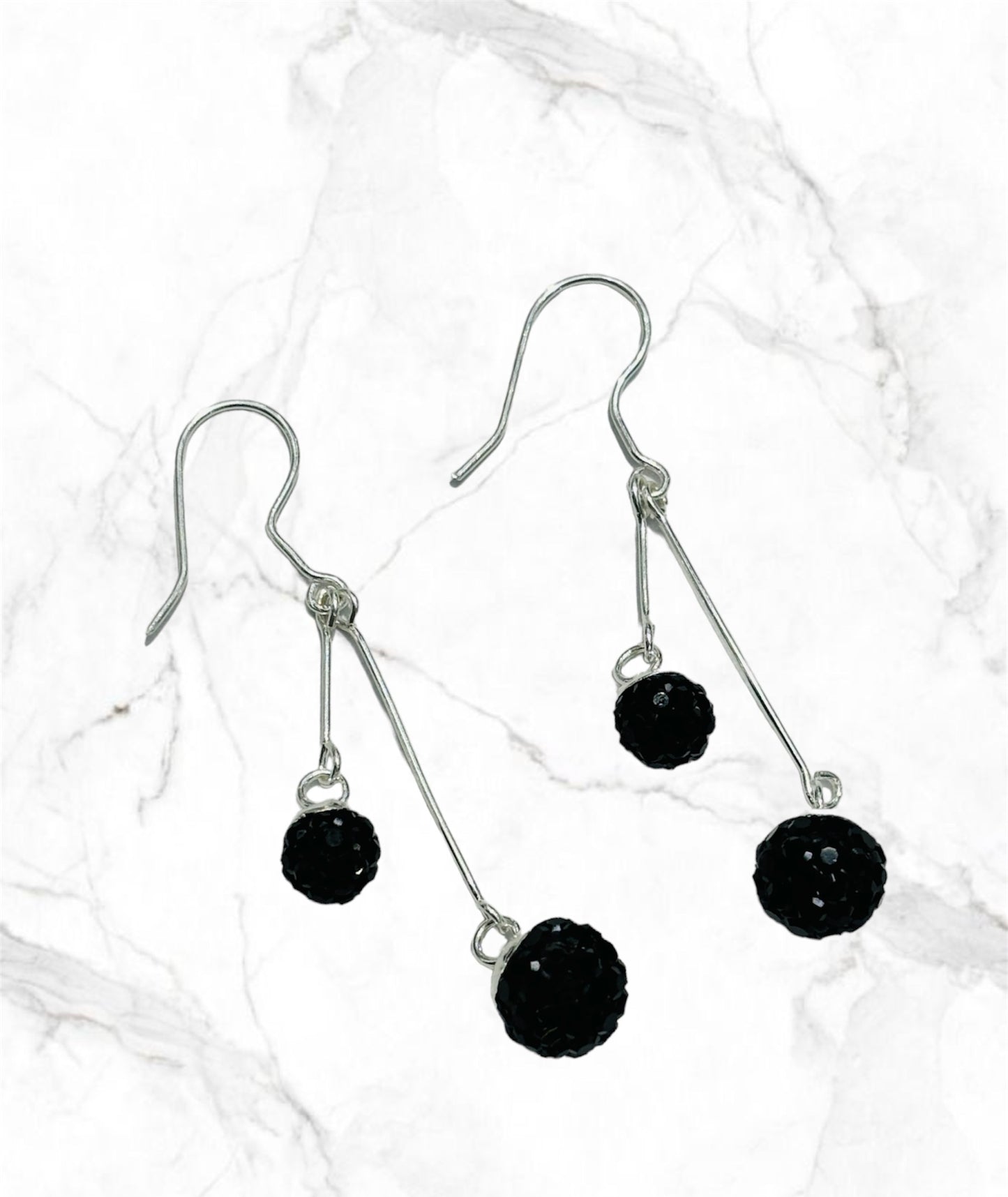 Arete largo plata