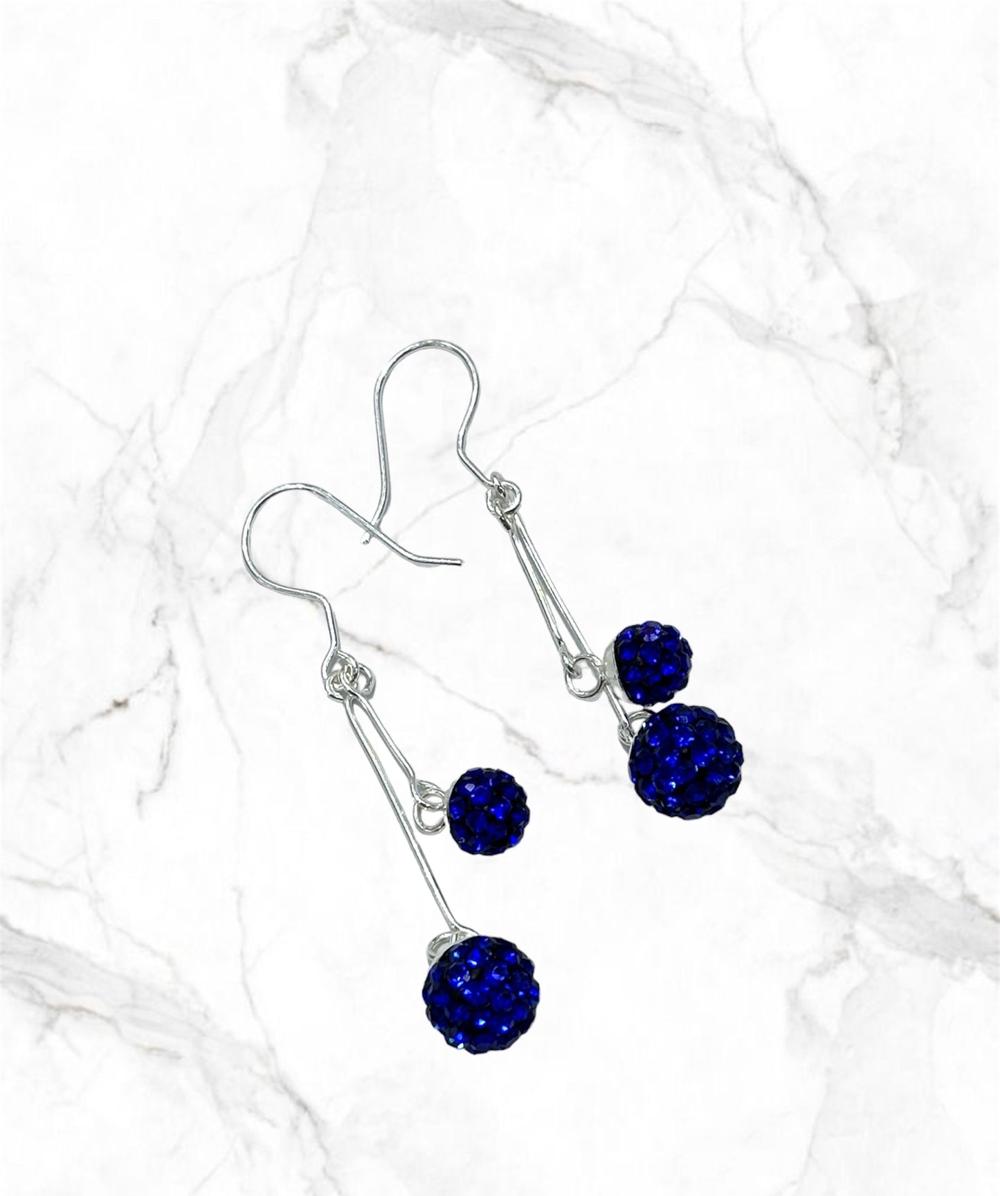 Arete largo plata