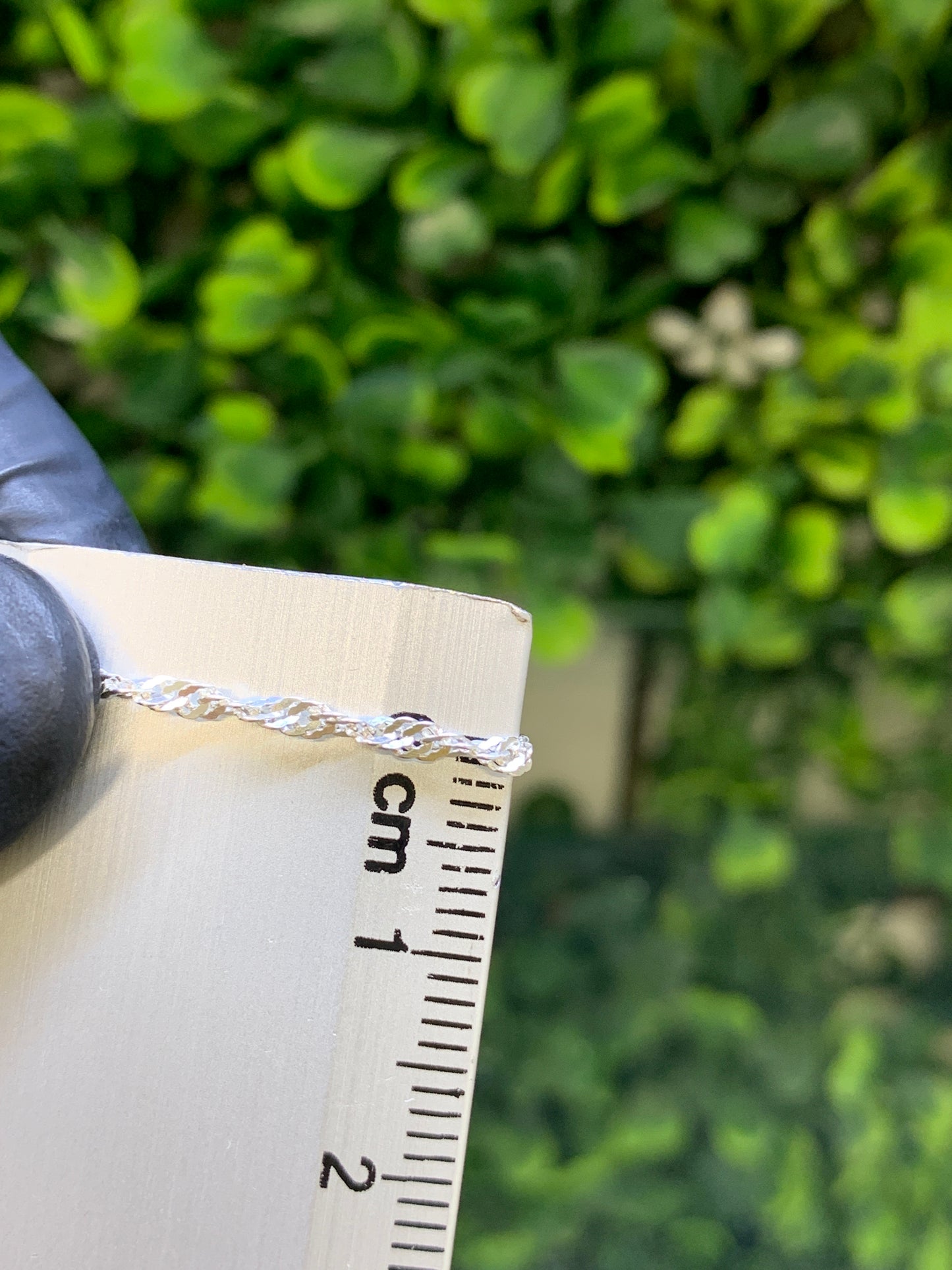 Cadena plata singapur 45 cm
