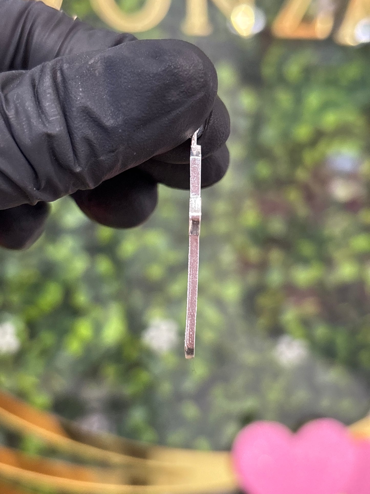Cruz de plata con circonia