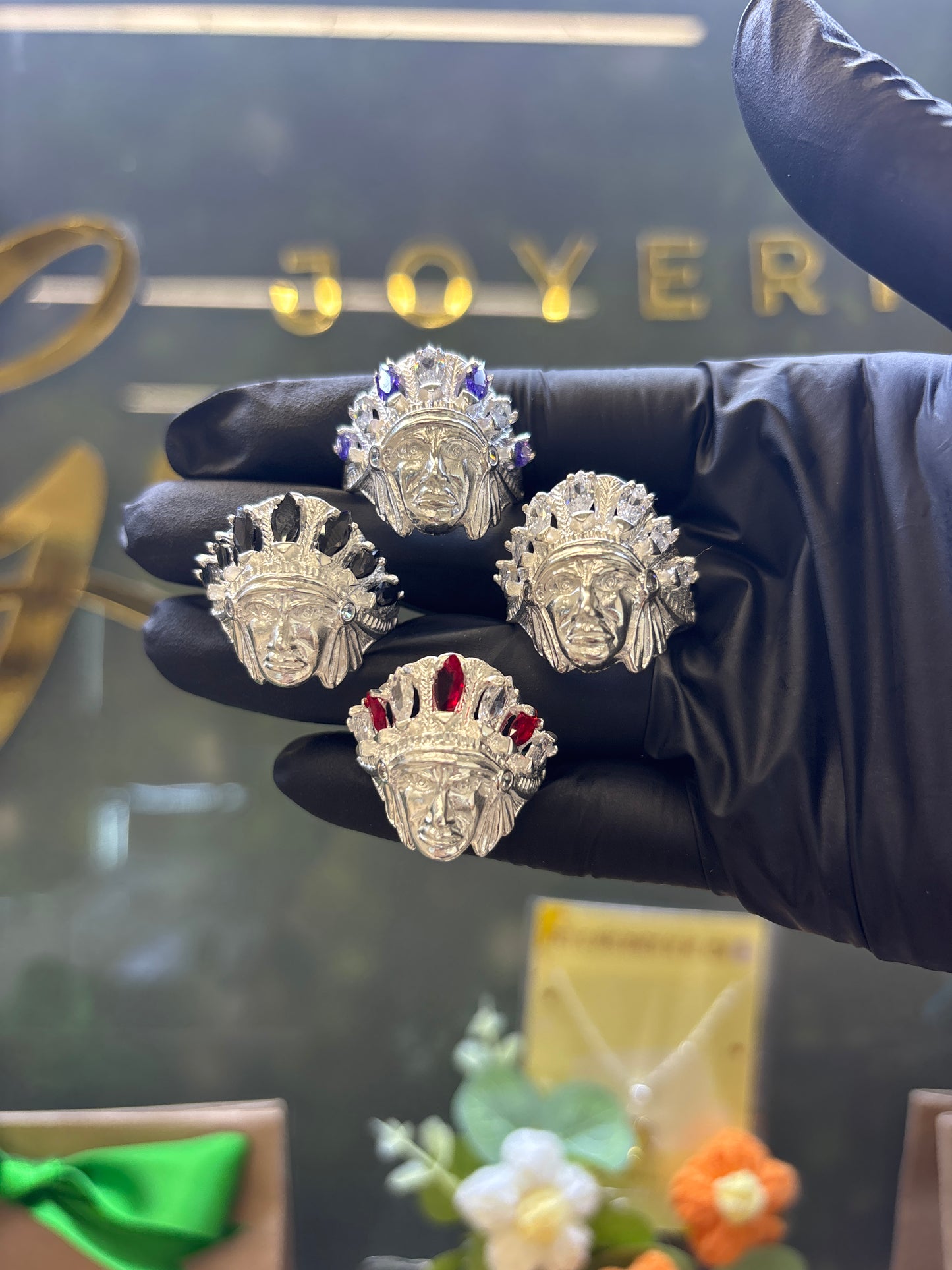 Anillo de indio plata