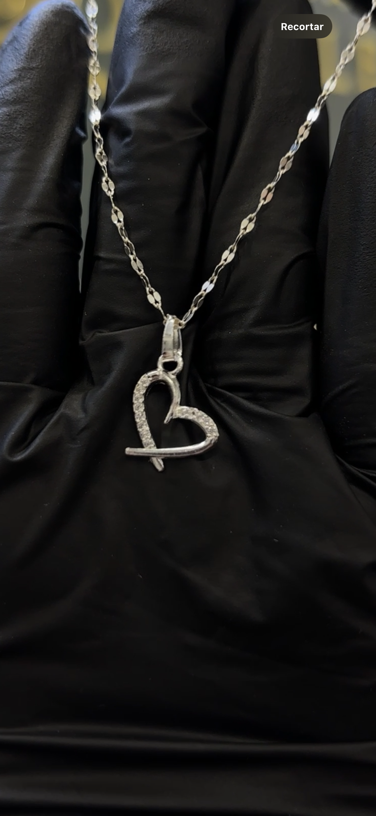 Estuche corazón plata