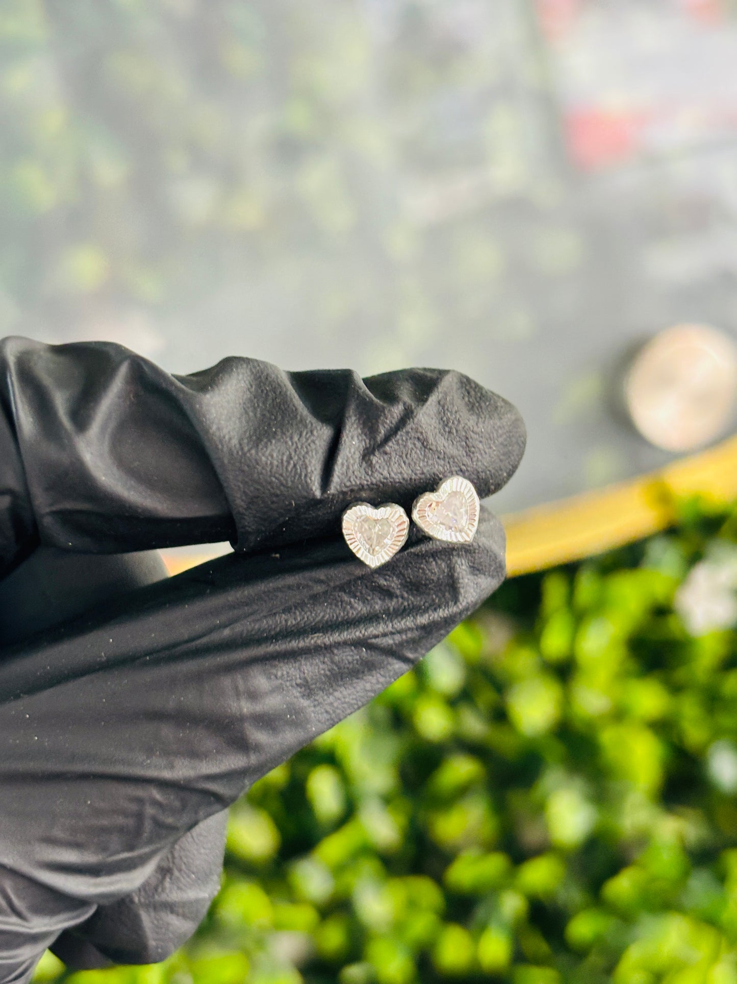 Broquel corazón plata