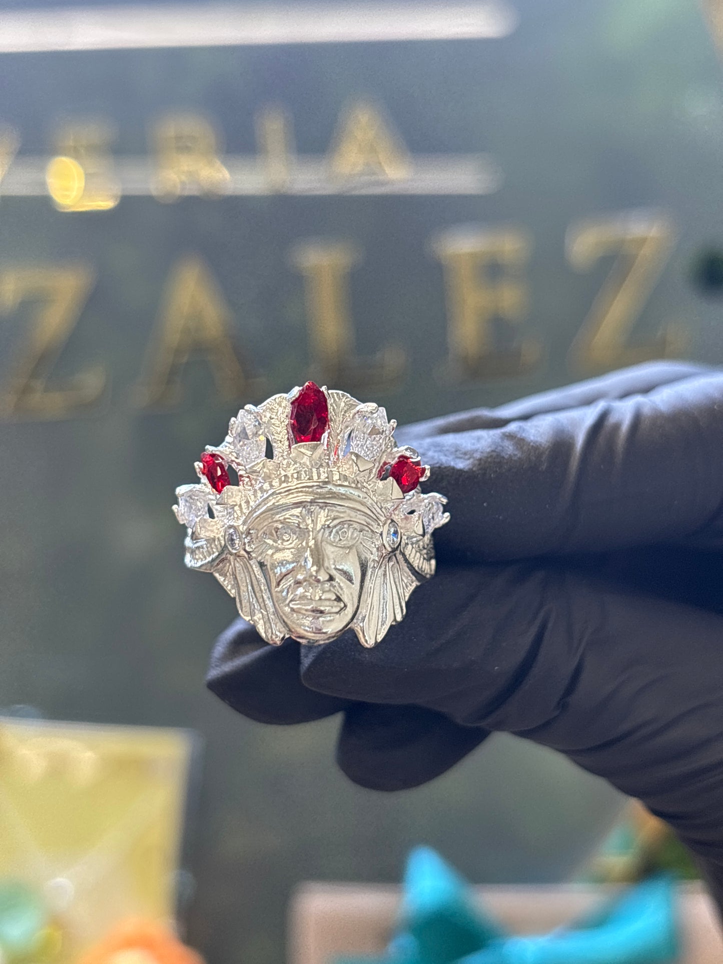 Anillo de indio plata