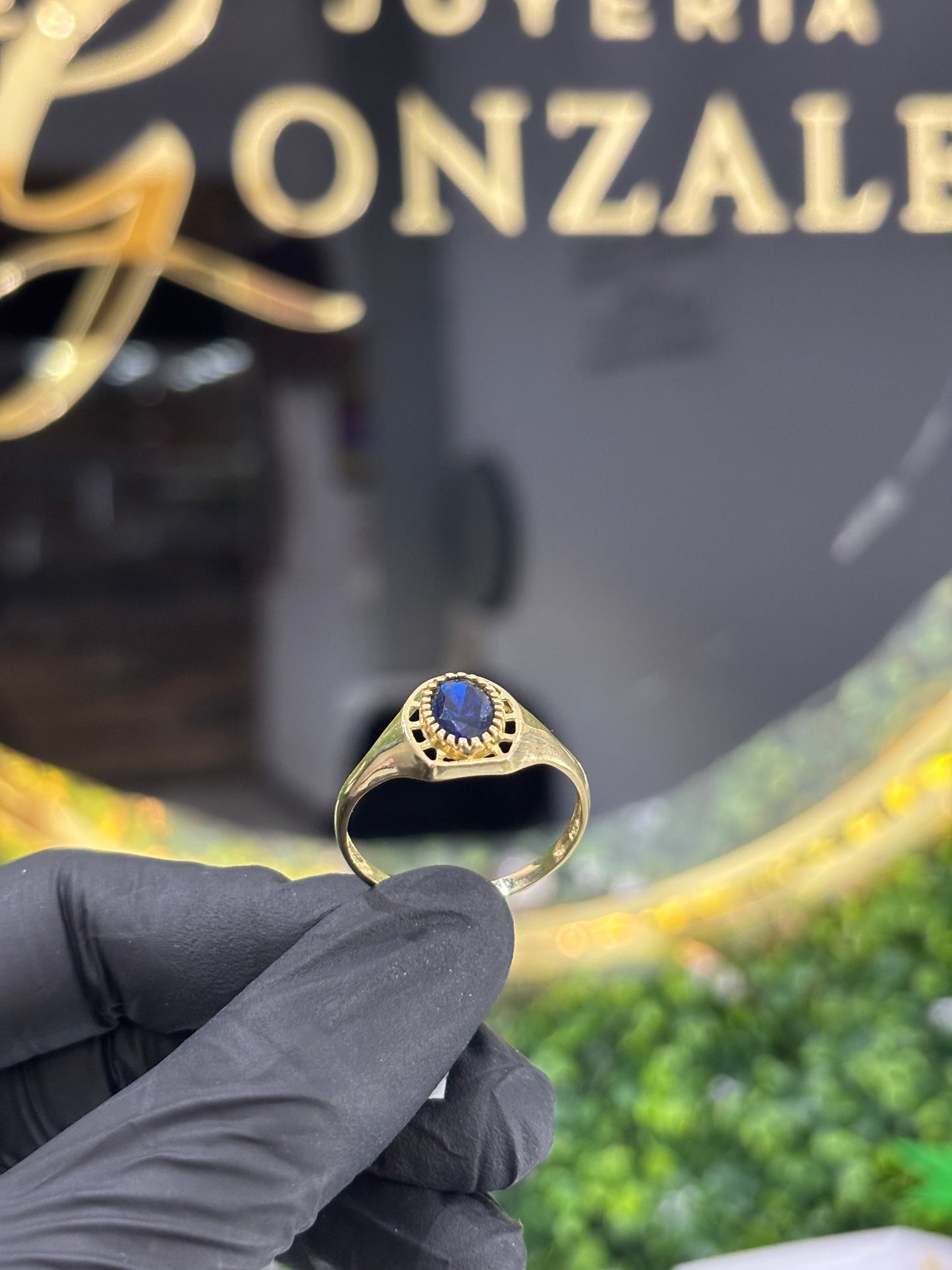 Anillo oro 10k caballero