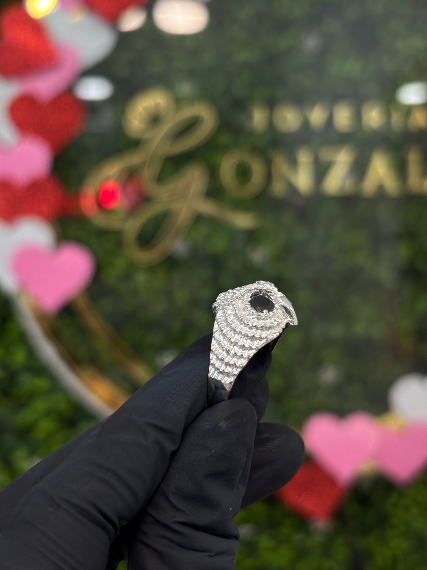 Anillo búho plata