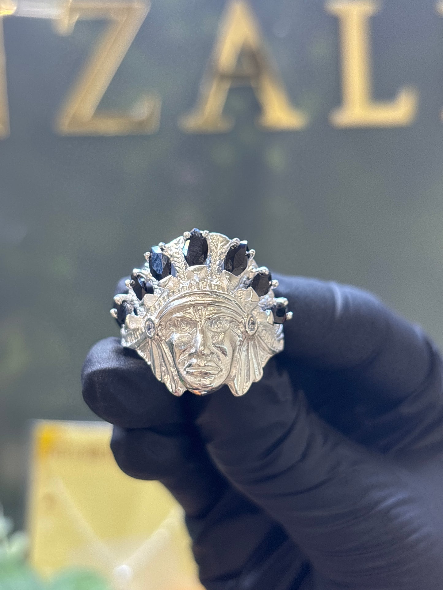 Anillo de indio plata