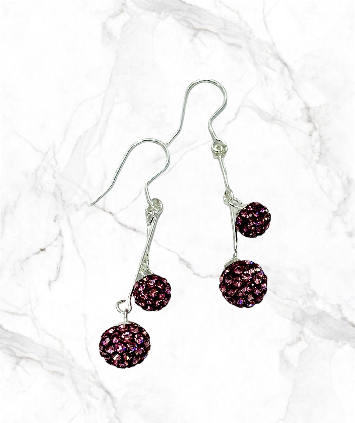 Arete largo plata