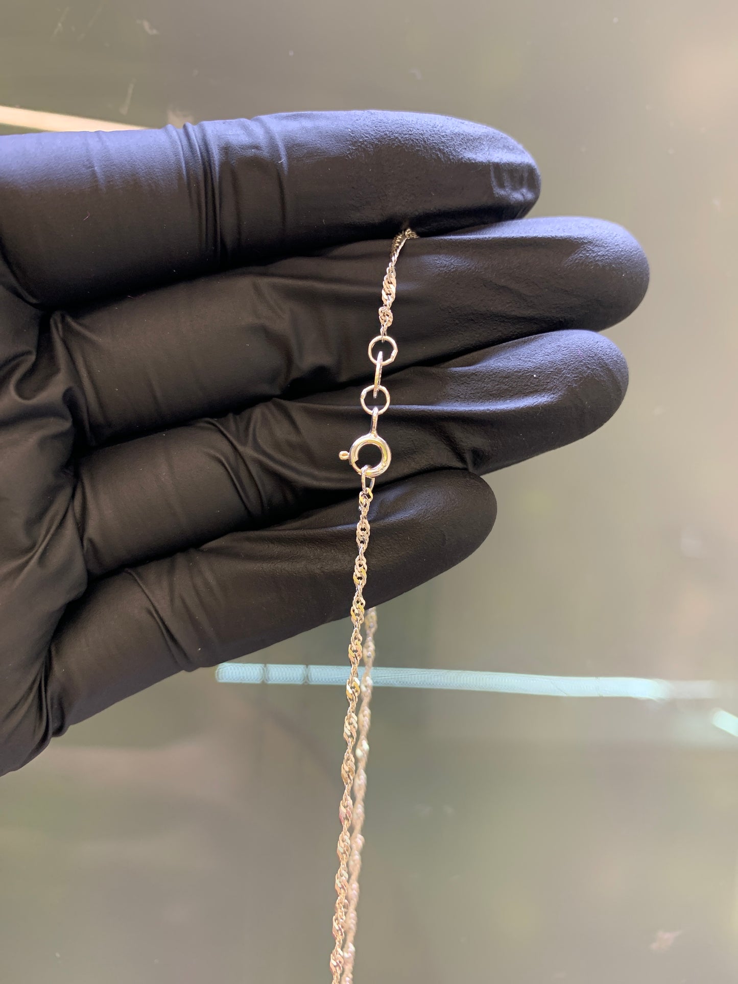 Cadena plata Singapur 55cm