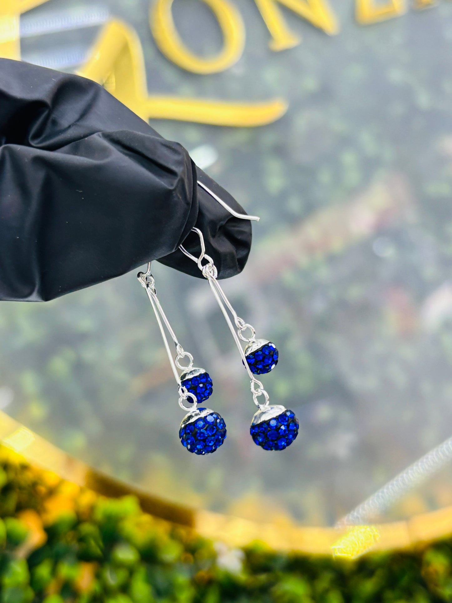 Arete largo plata