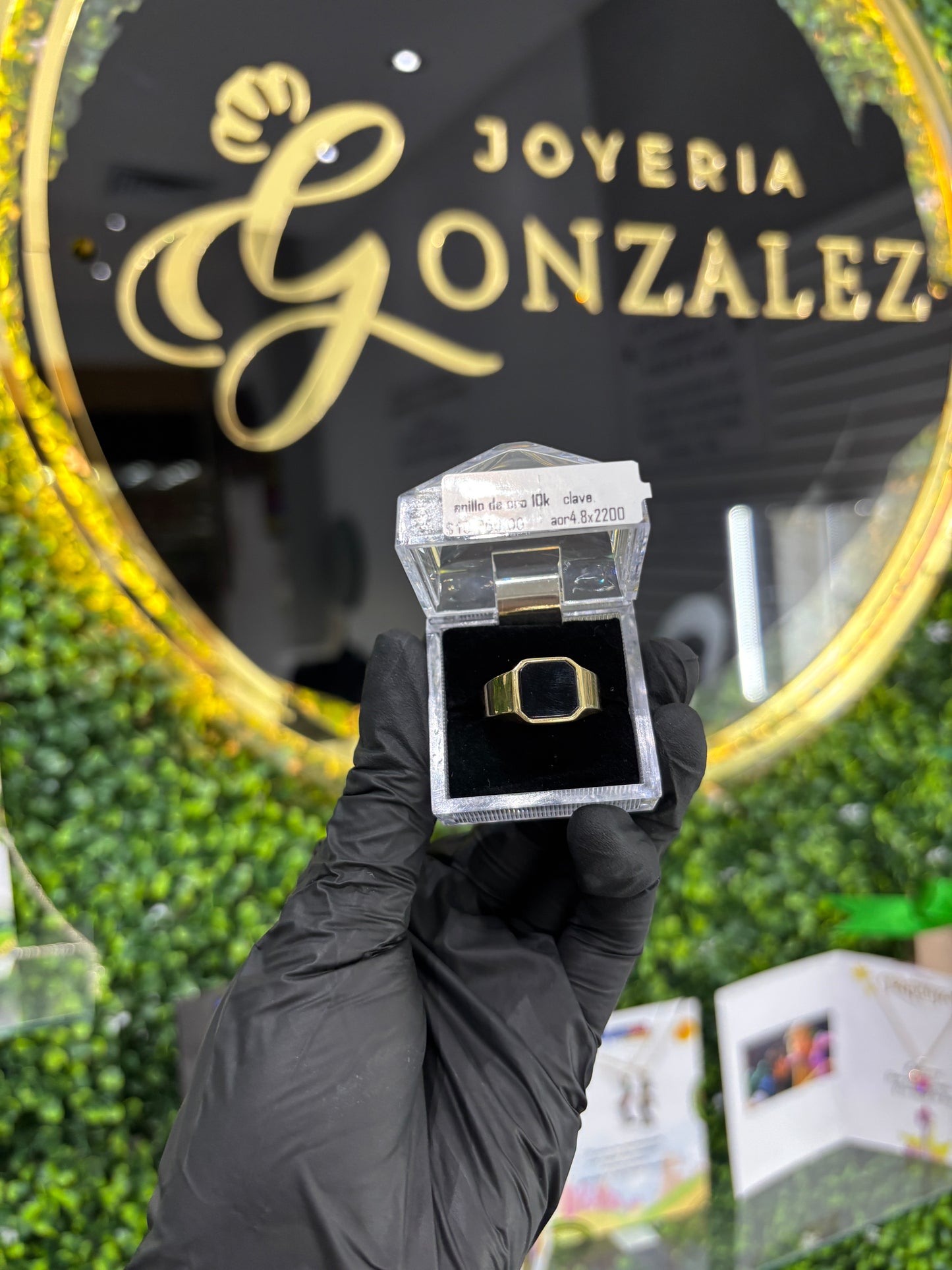 Anillo oro 10k caballero