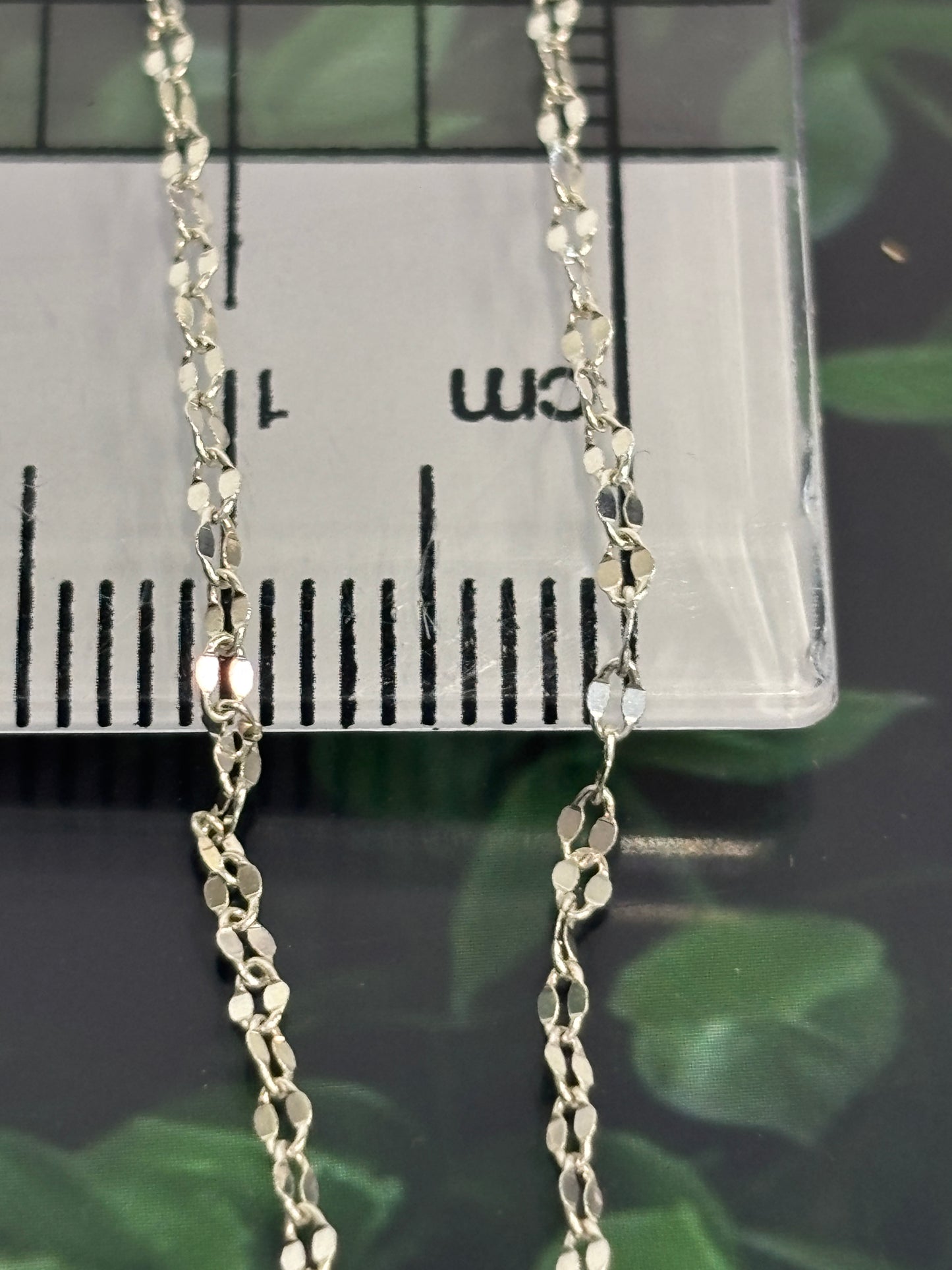 Cadena plata 40cm italiana