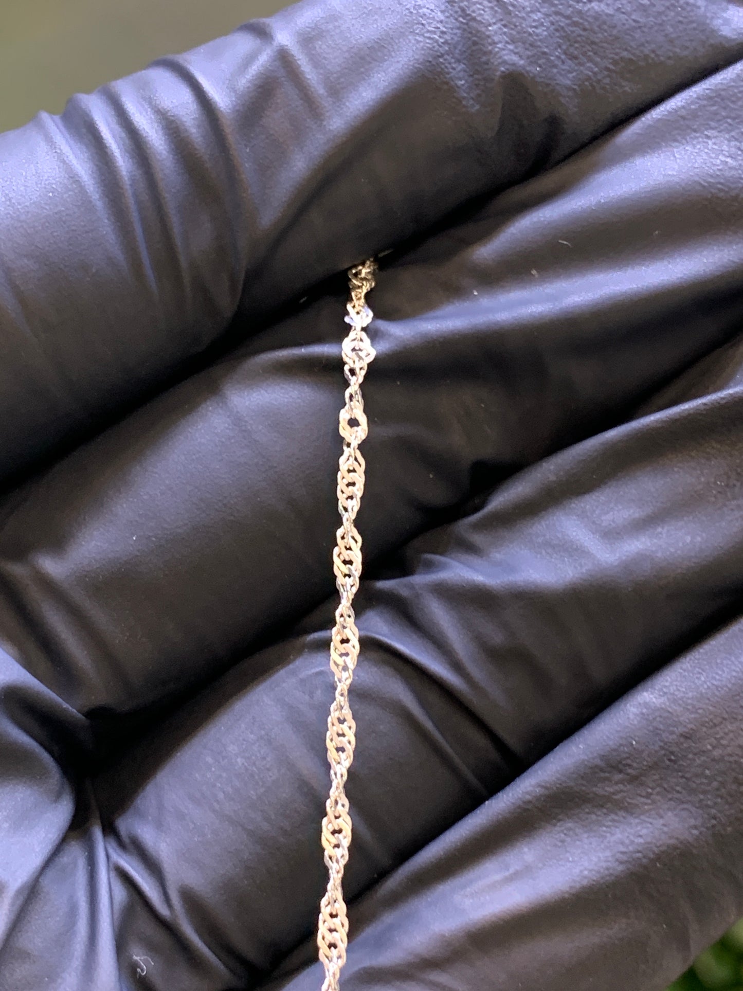 Cadena plata Singapur 45cm