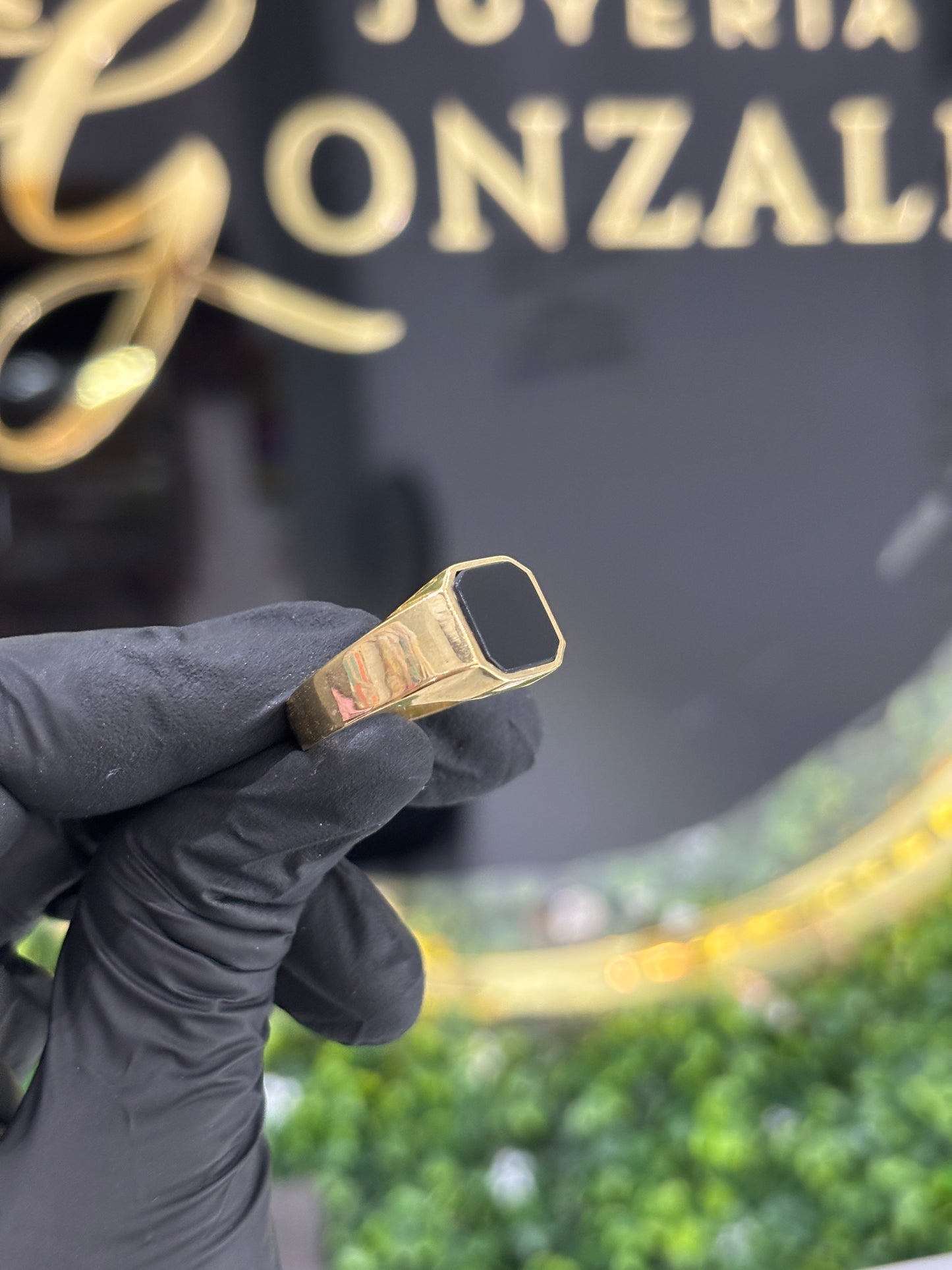 Anillo oro 10k caballero