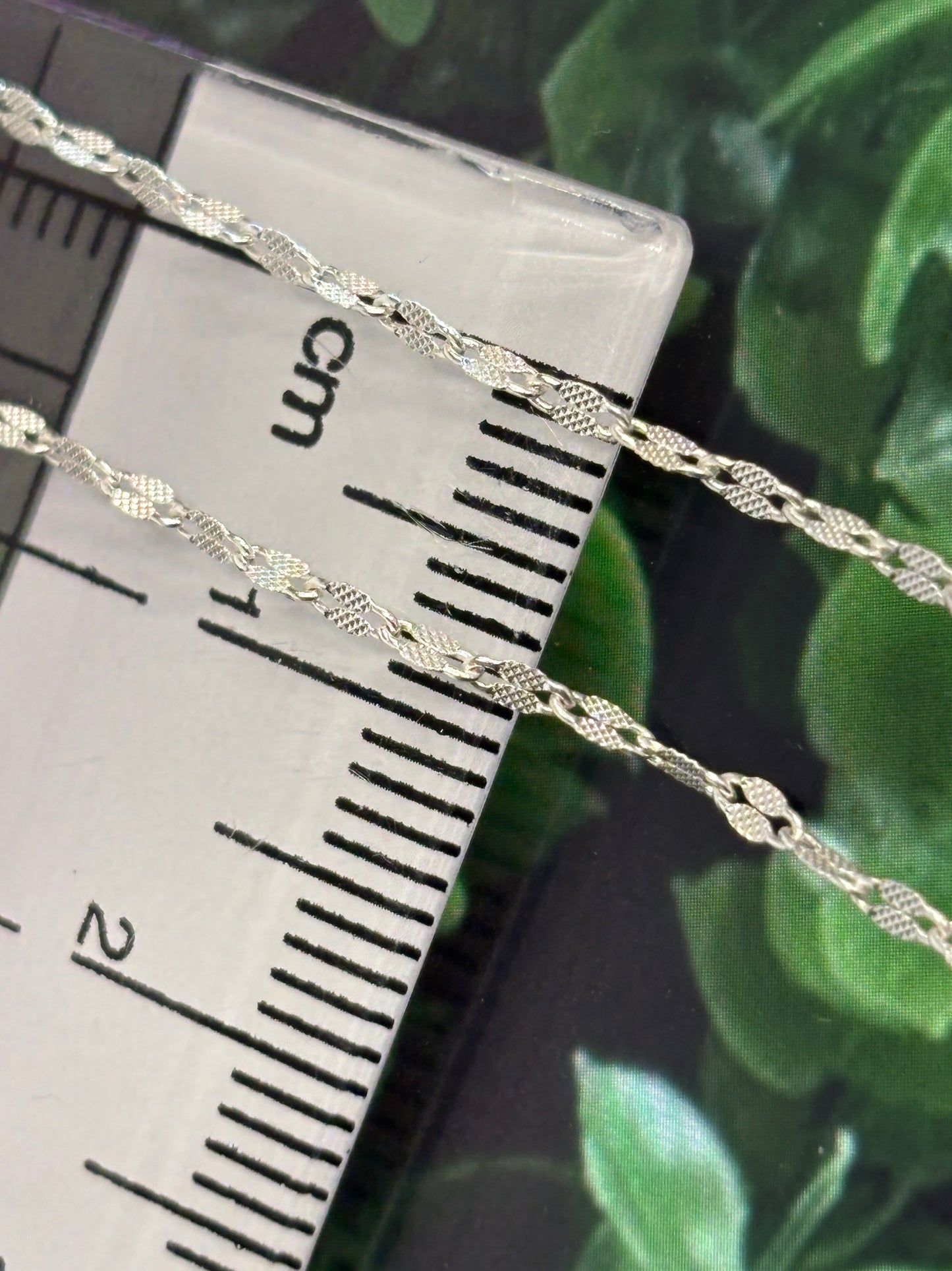 Cadena plata 40cm italiana