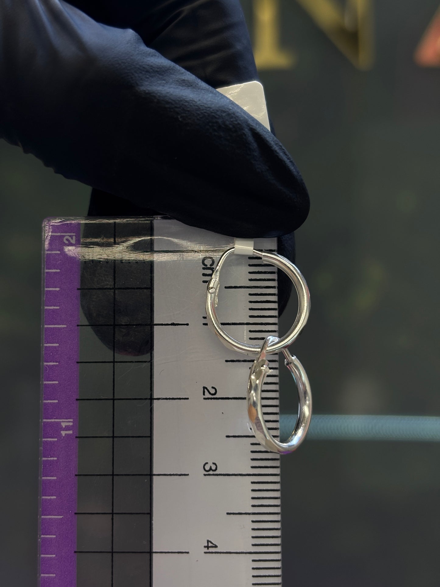 Arracada plata 1.3cm