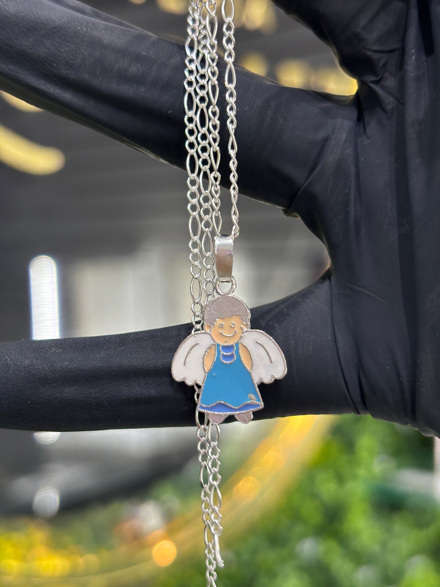 Cadena con dije plata