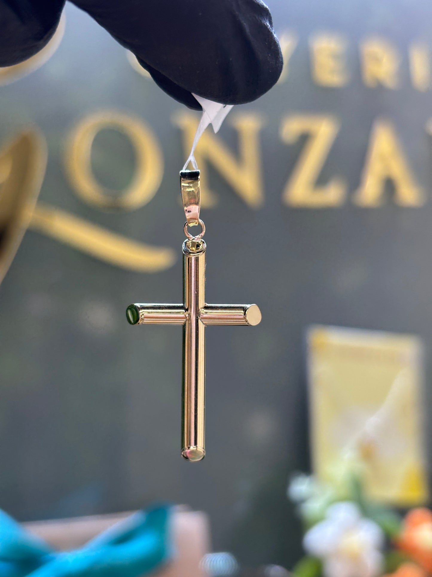 Dije de cruz de oro 10k