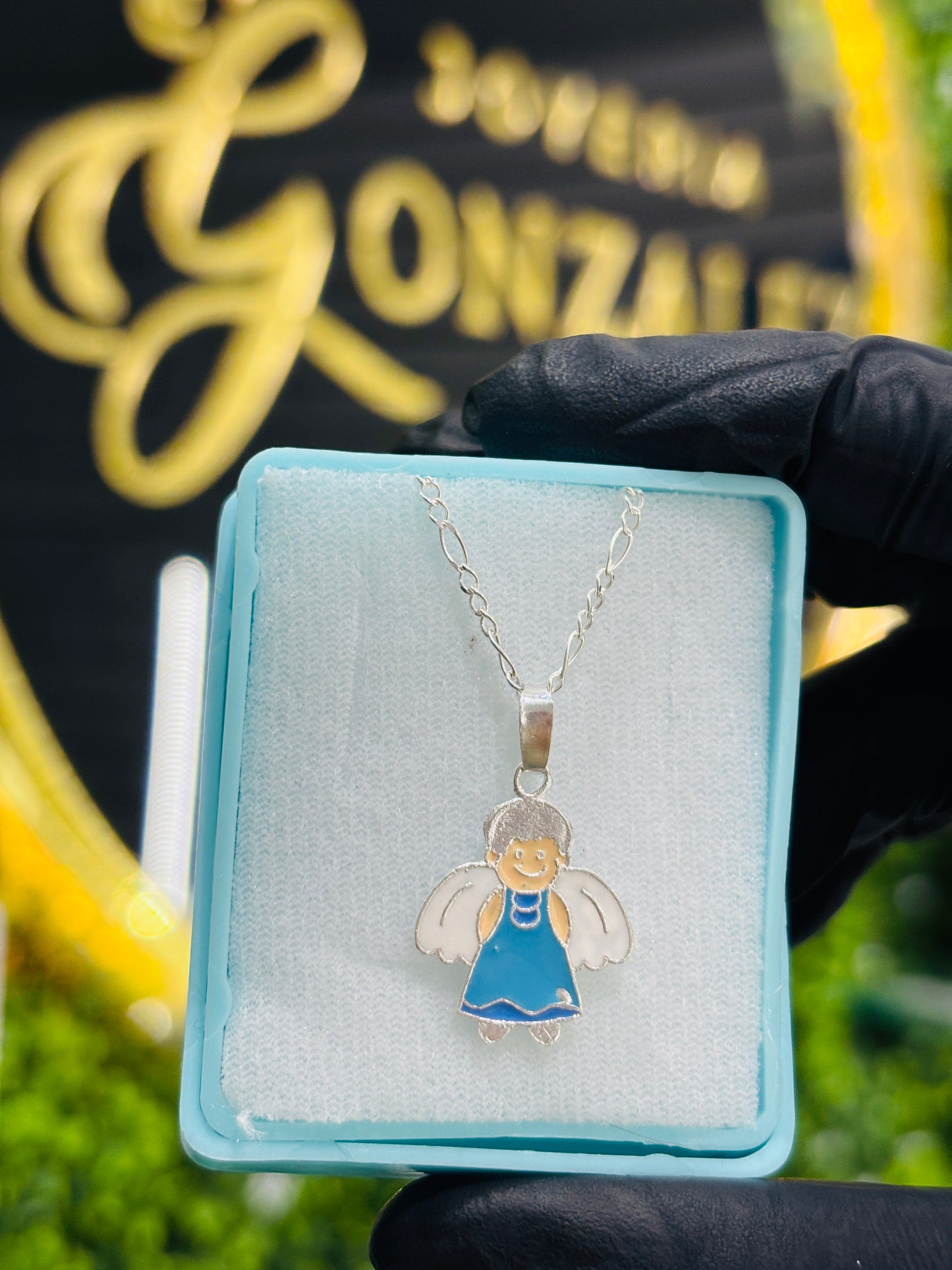 Cadena con dije plata