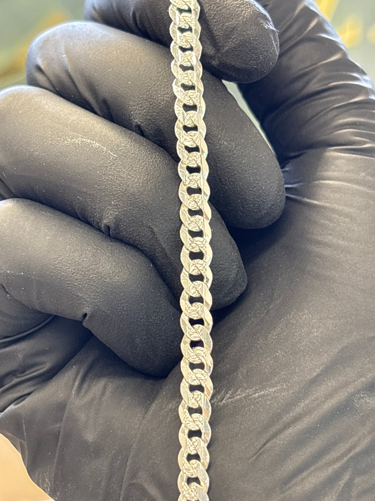 Pulso plata cubano 19cm