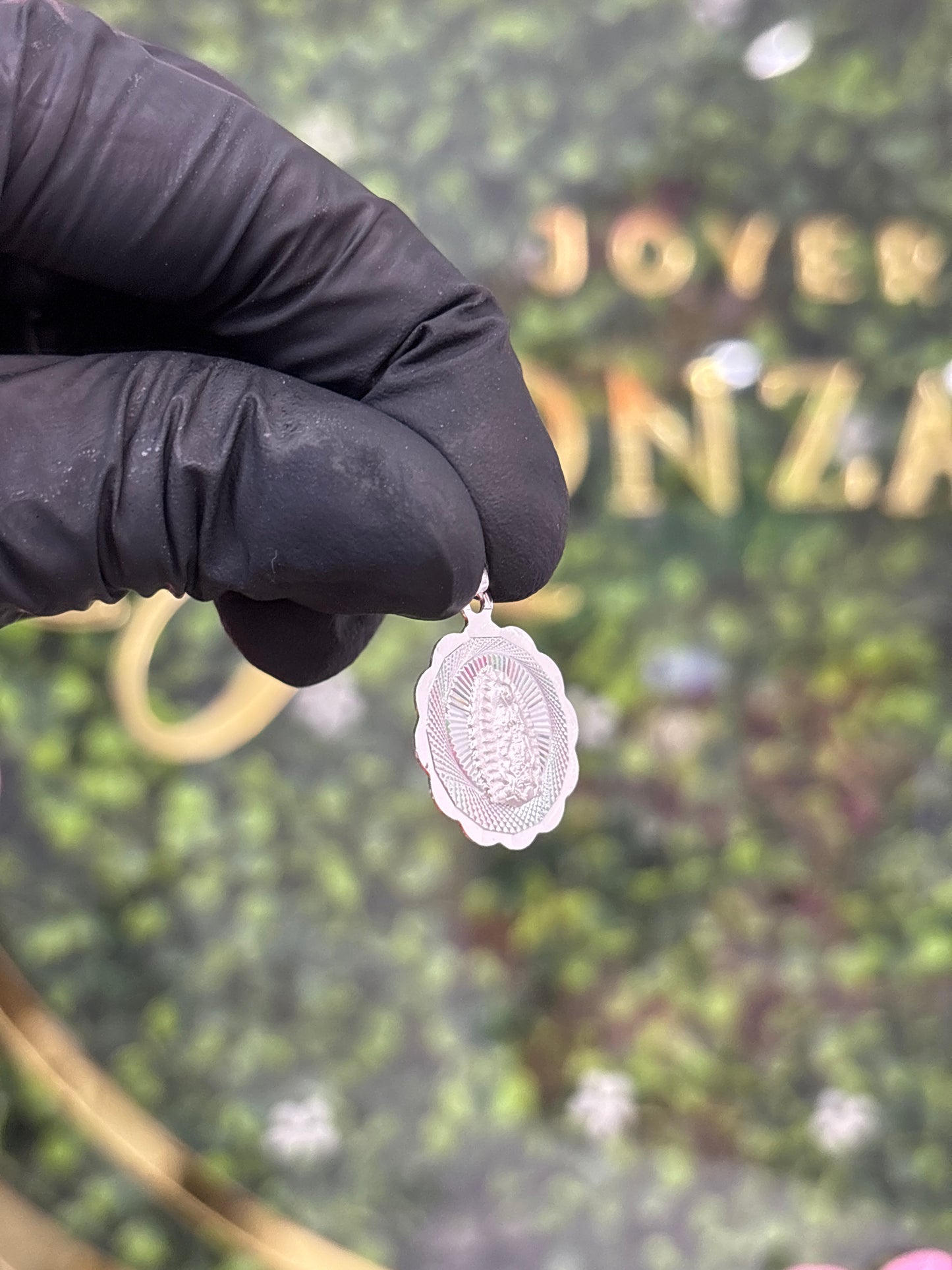 Medalla de plata 925 virgen de Guadalupe