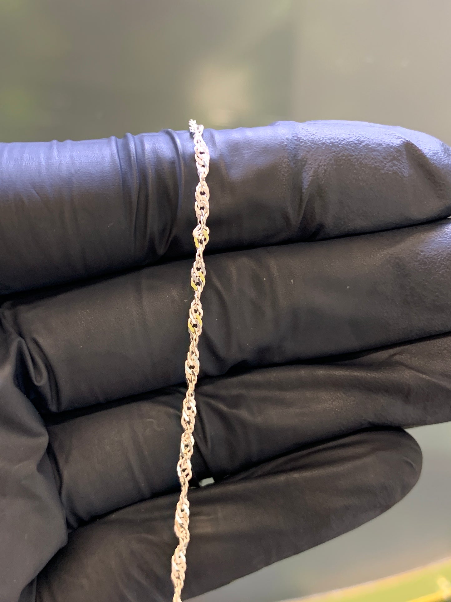Cadena plata singapur 45 cm
