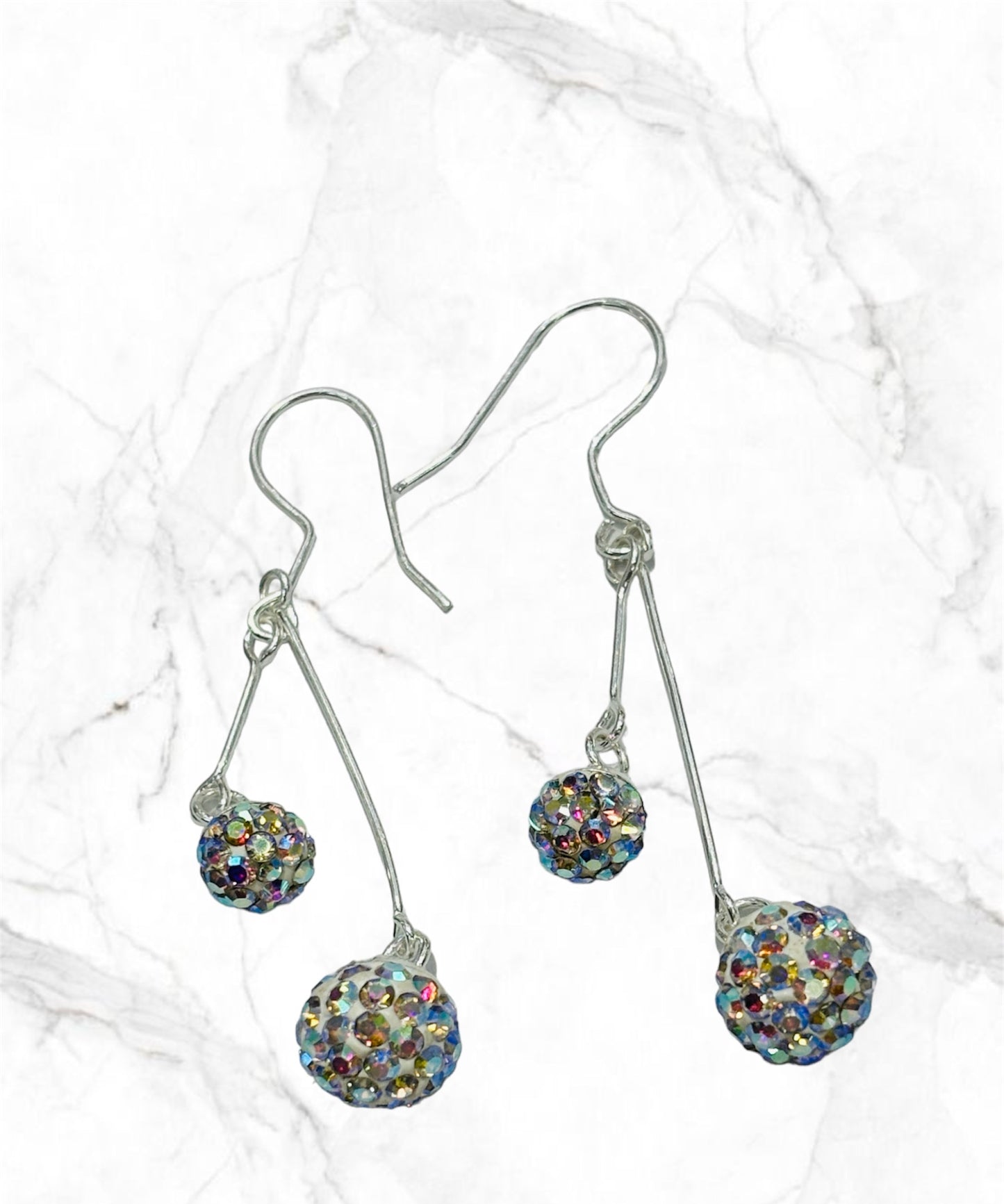 Arete largo plata