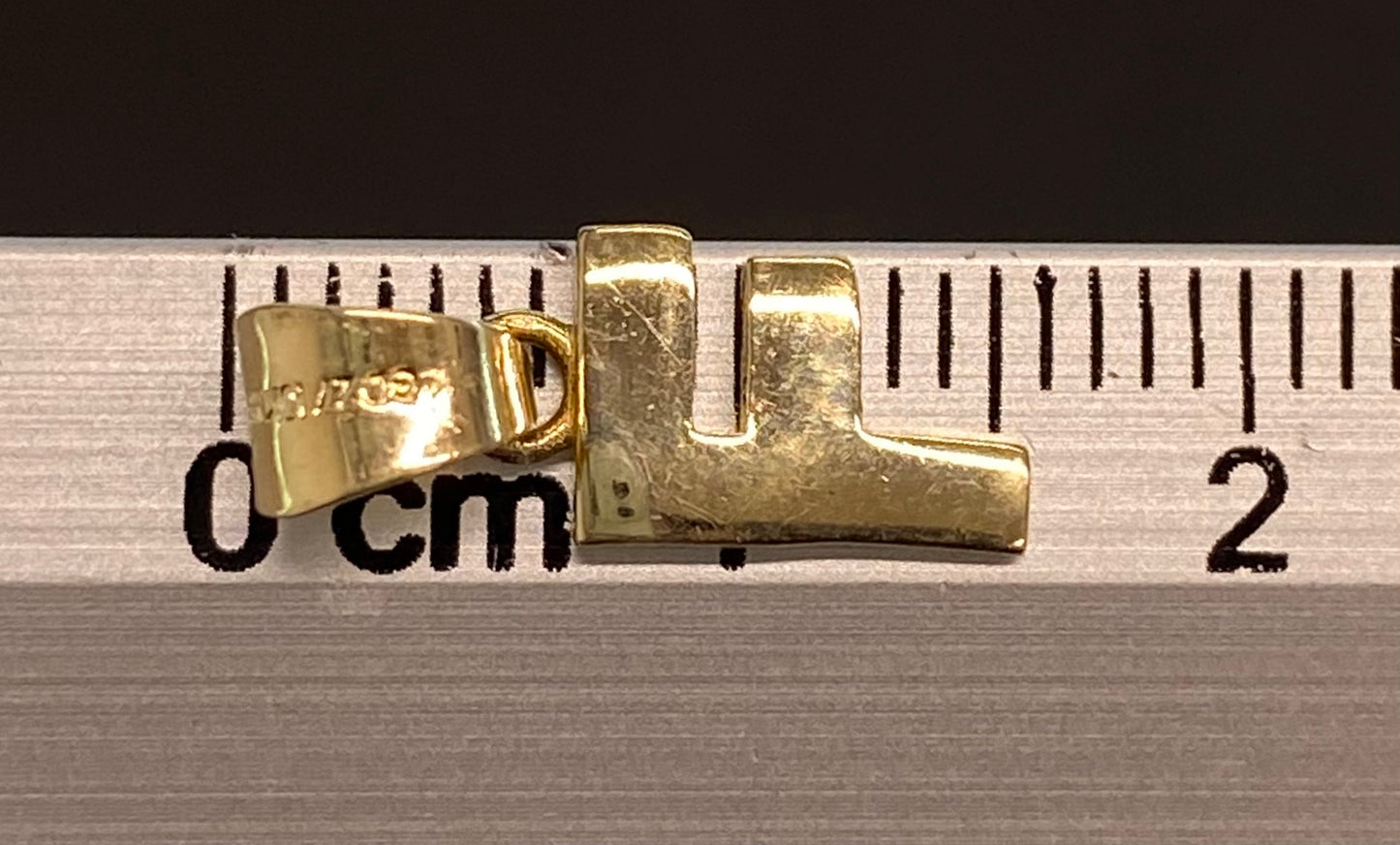 Dije oro 10k inicial “F”