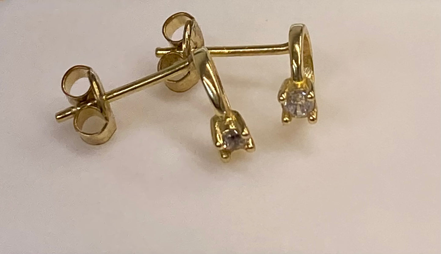 Broquel oro 10k anillo