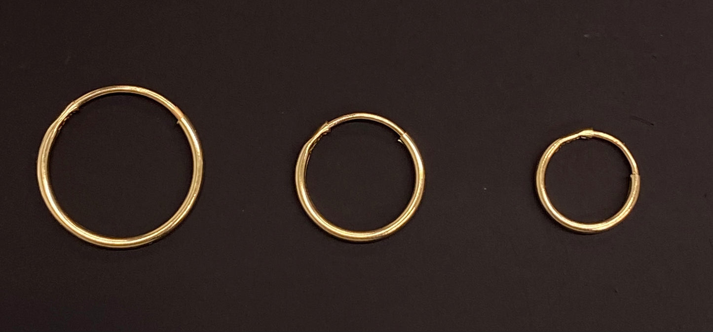 Arracadas oro 14k