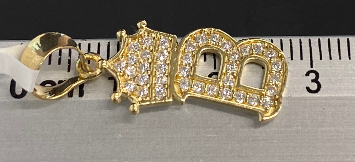 Dije oro 10k inicial “B”