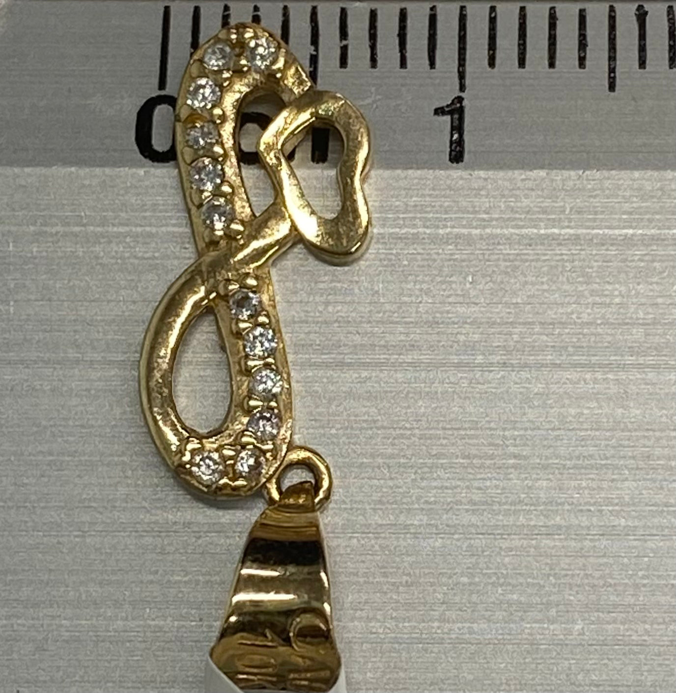 Dije oro 10k infinito con circonia