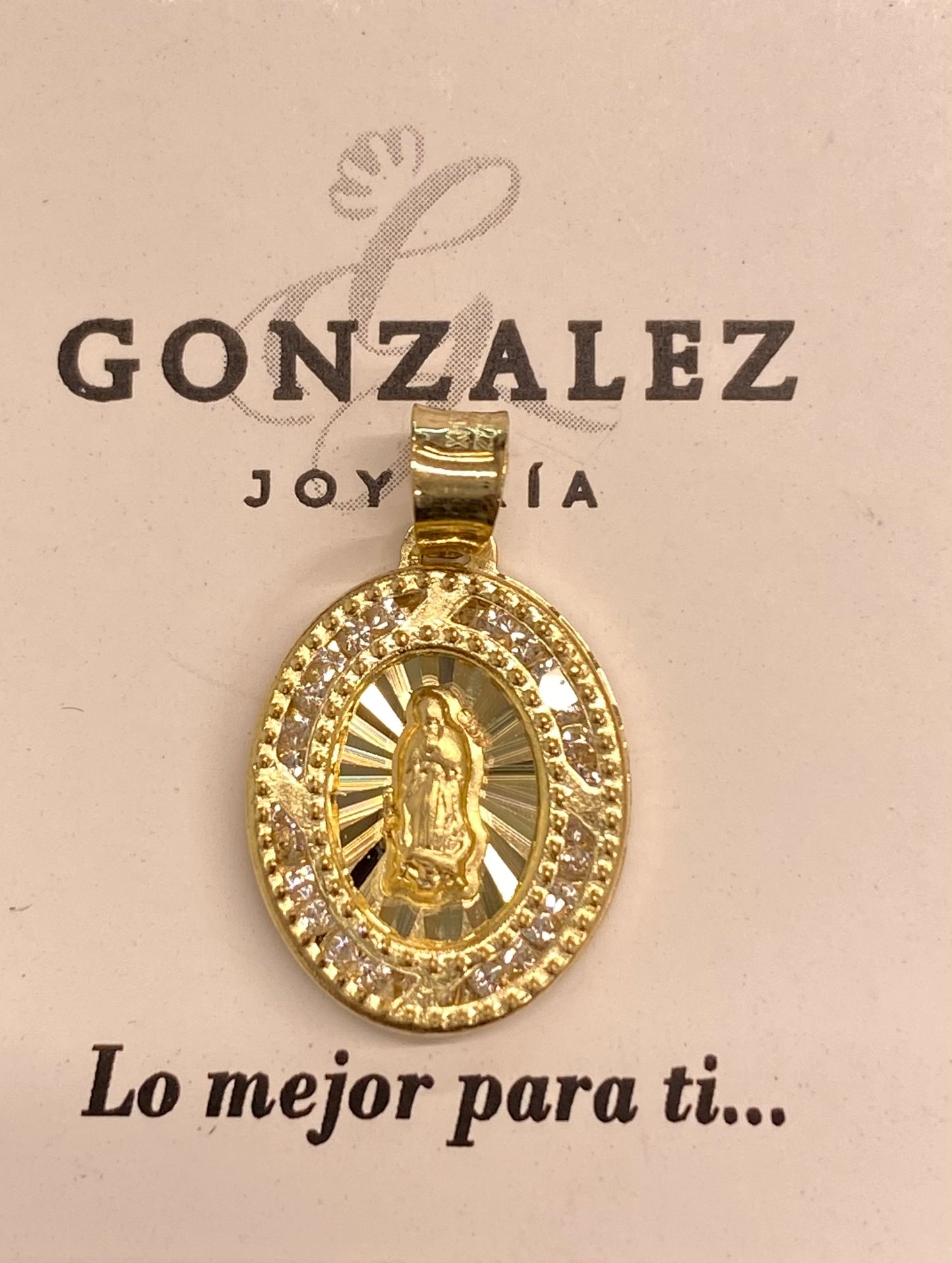 Dije oro 10k virgencita de Guadalupe