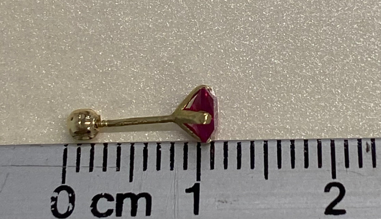 Broquel oro 10k rosa