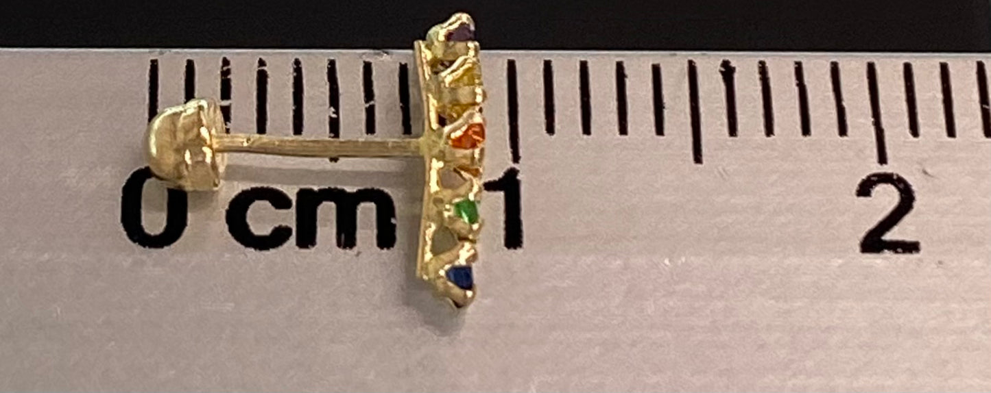 Broquel oro 10k colores