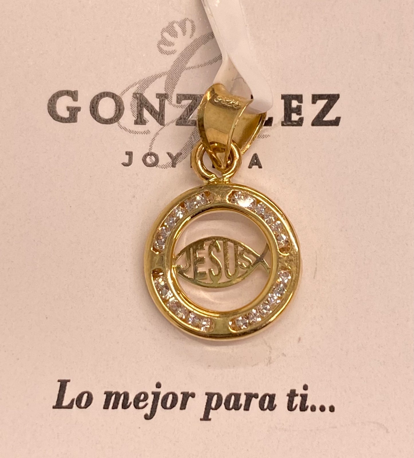 Dije de oro 10k pescado de Jesús