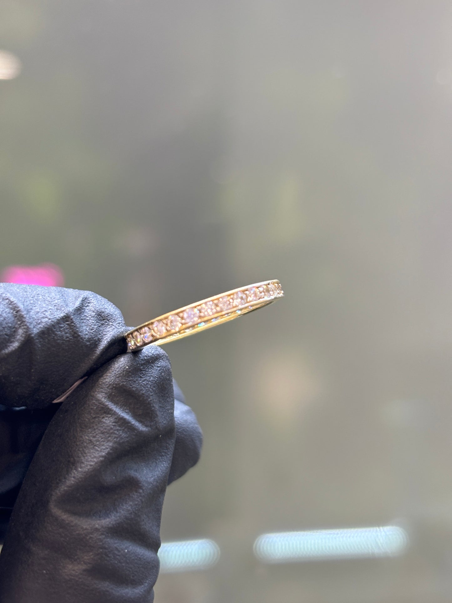 Anillo 10k churumbela blanca