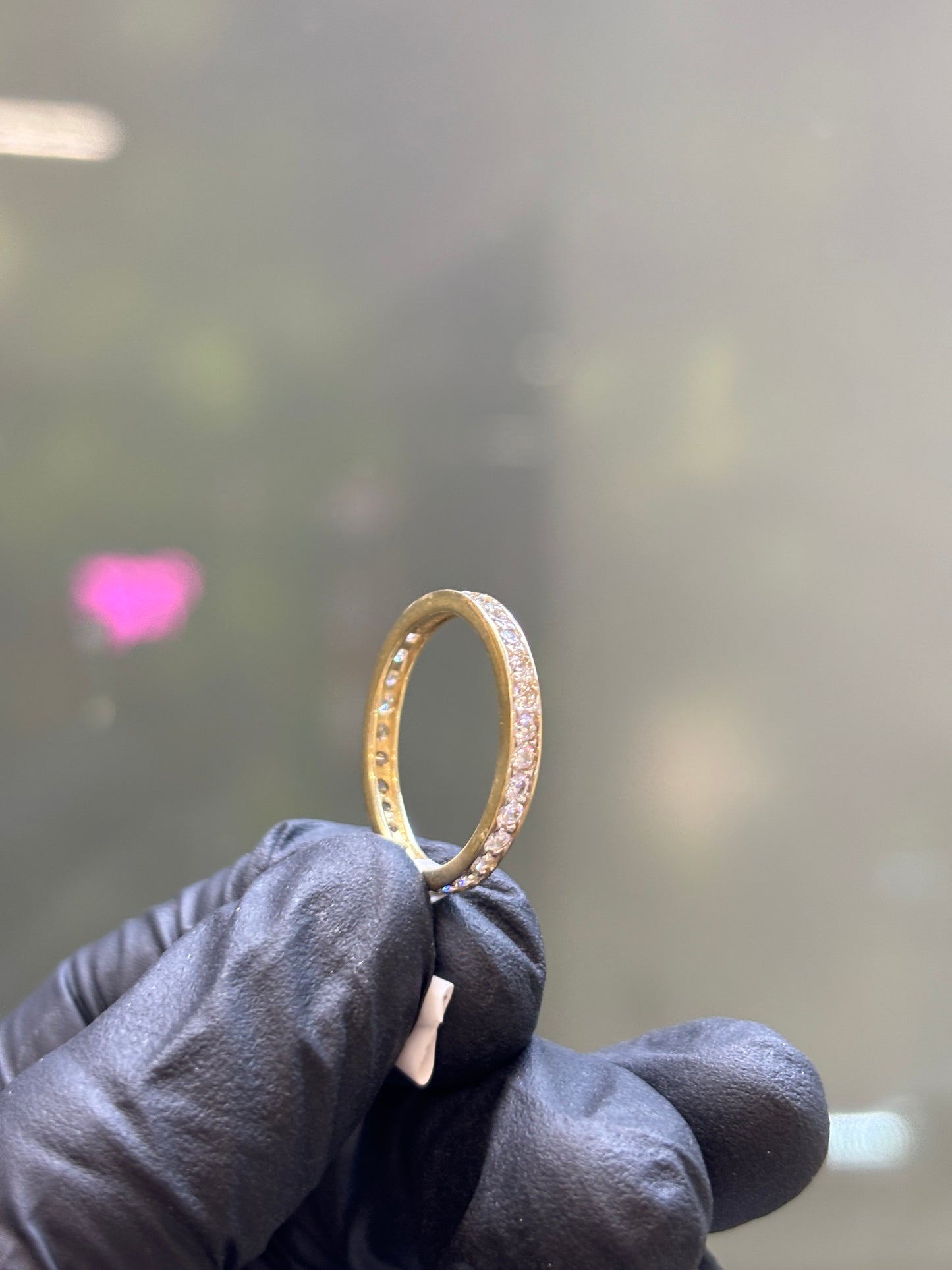 Anillo 10k churumbela blanca
