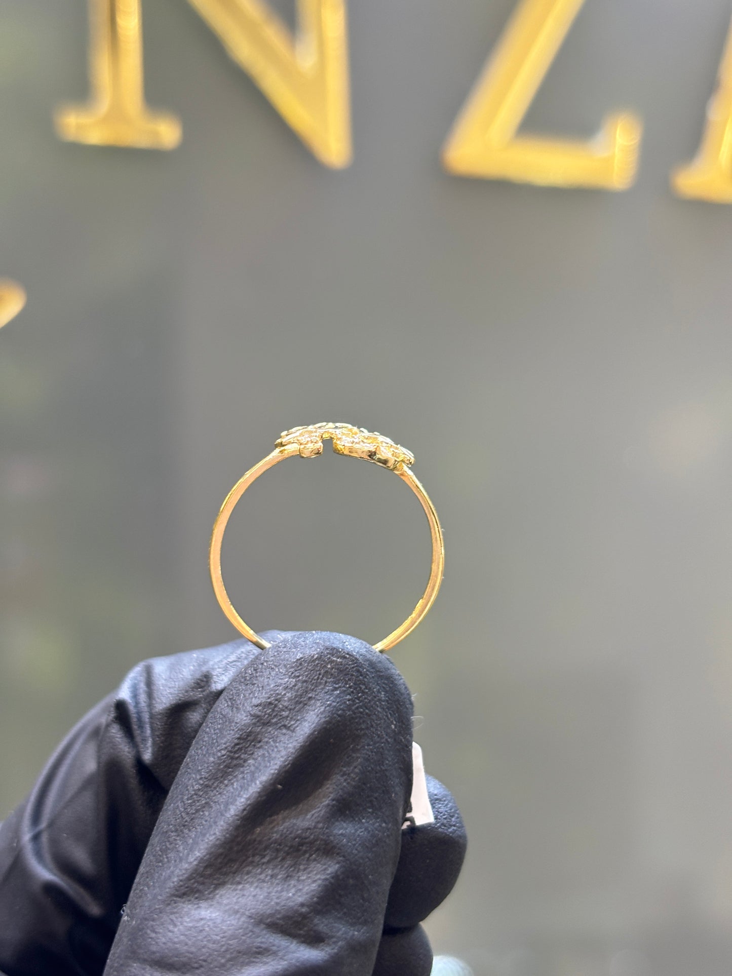 Anillo de oro 10k XV años