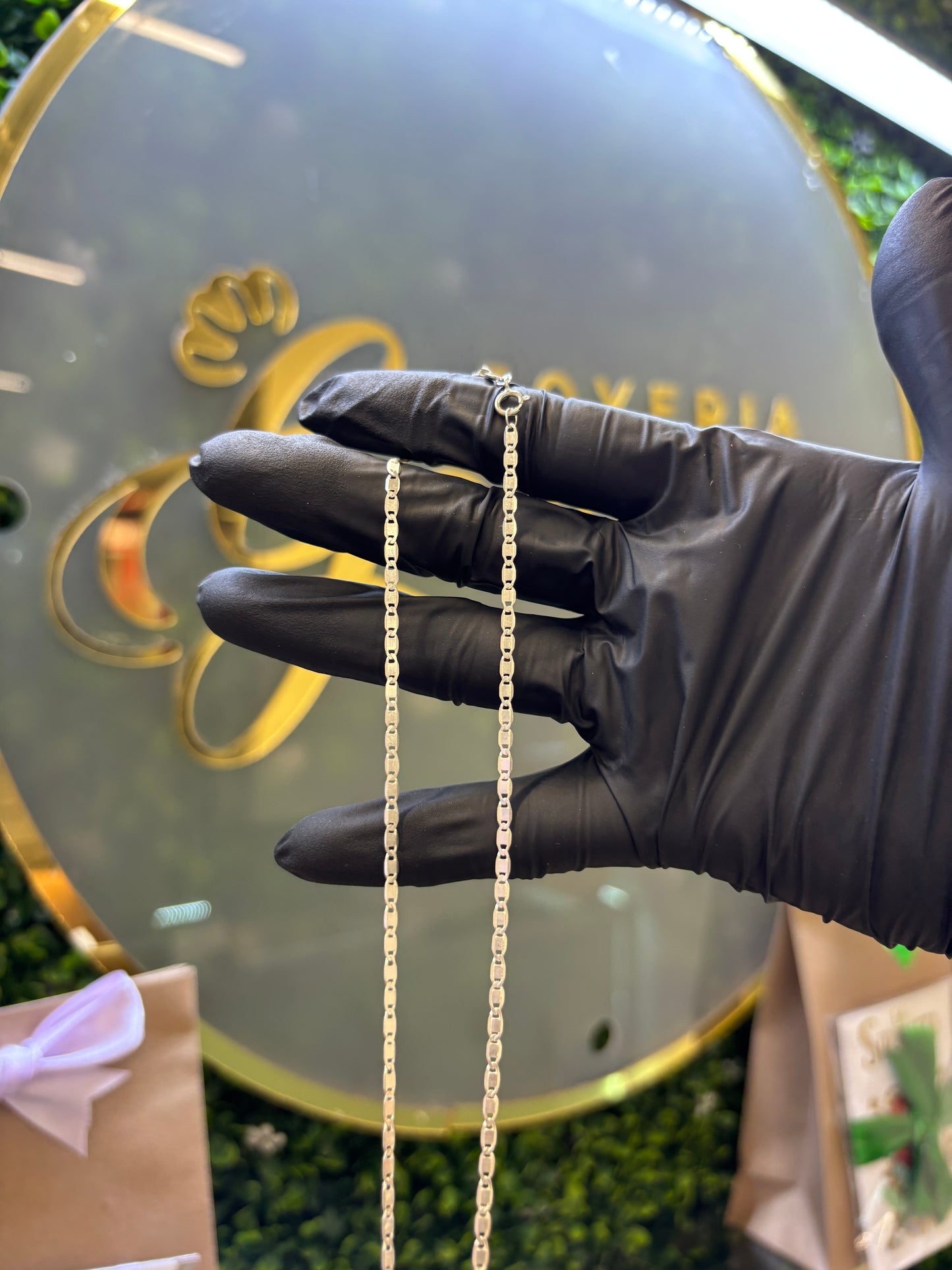 Cadena plata 40cm gussy