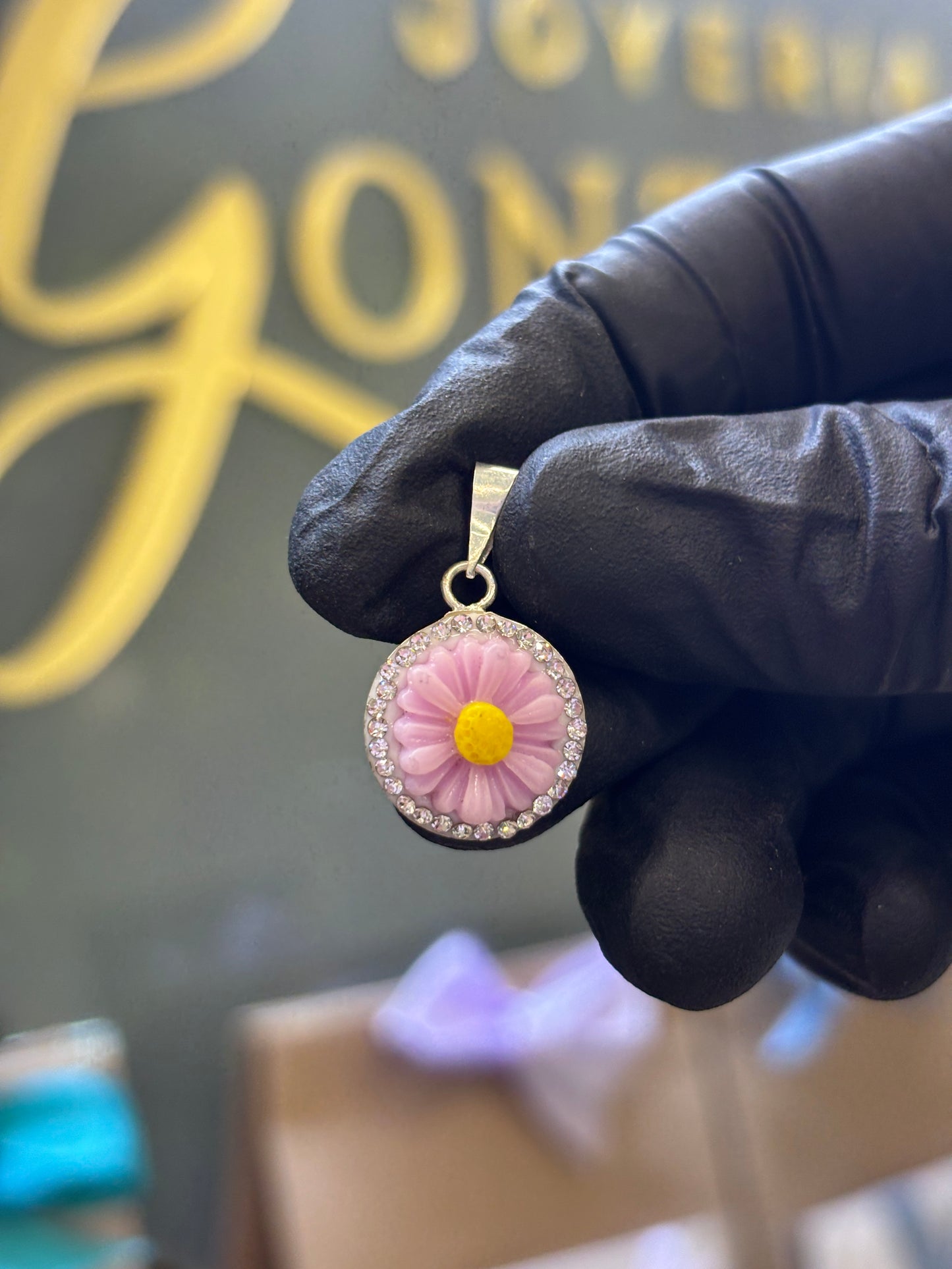 dije plata 925 flor