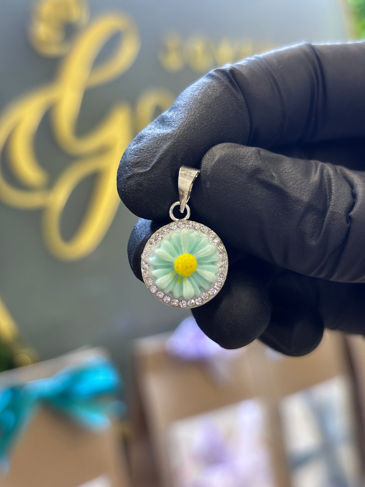 dije plata 925 flor