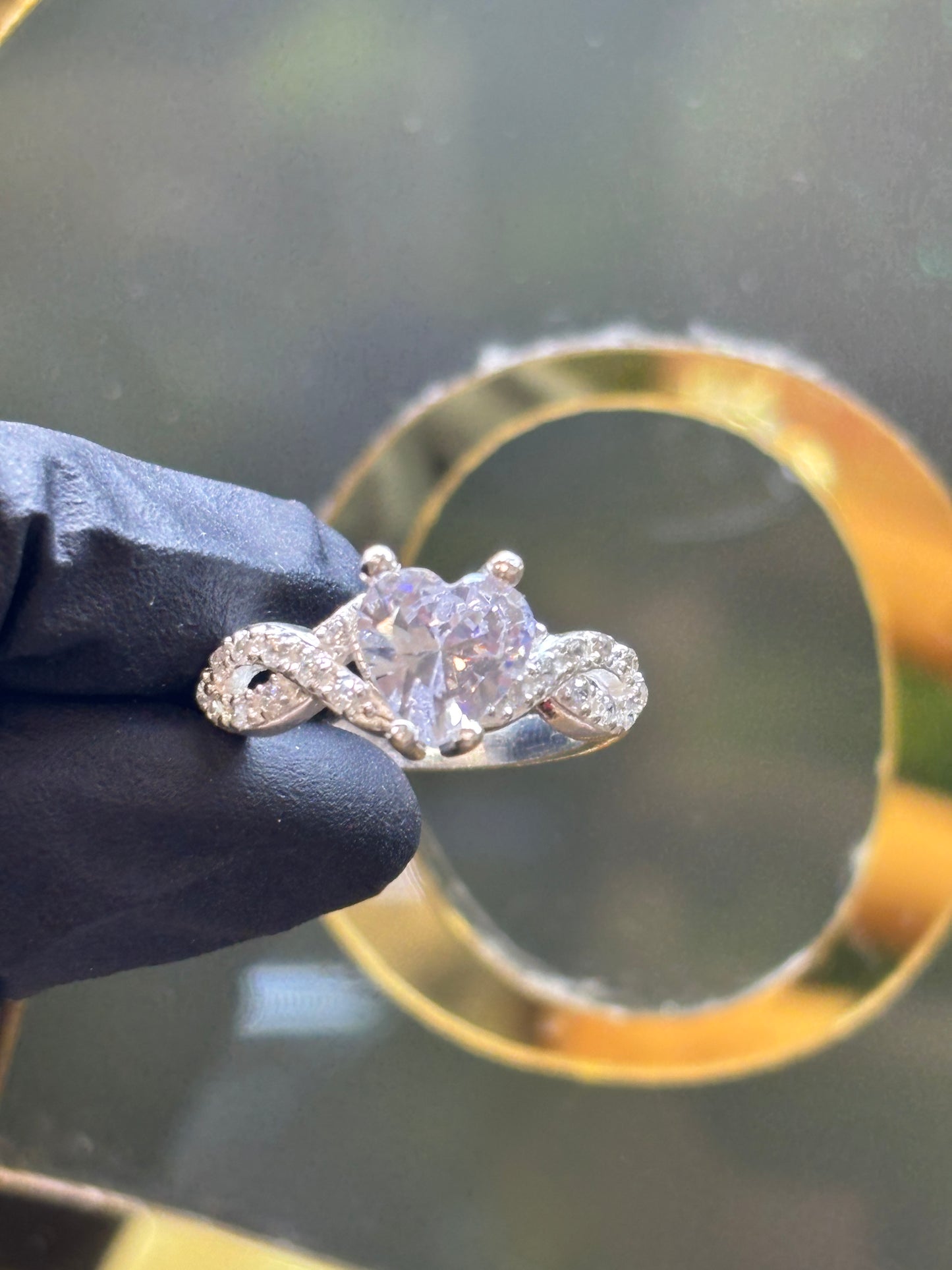 Anillo plata 925 corazón