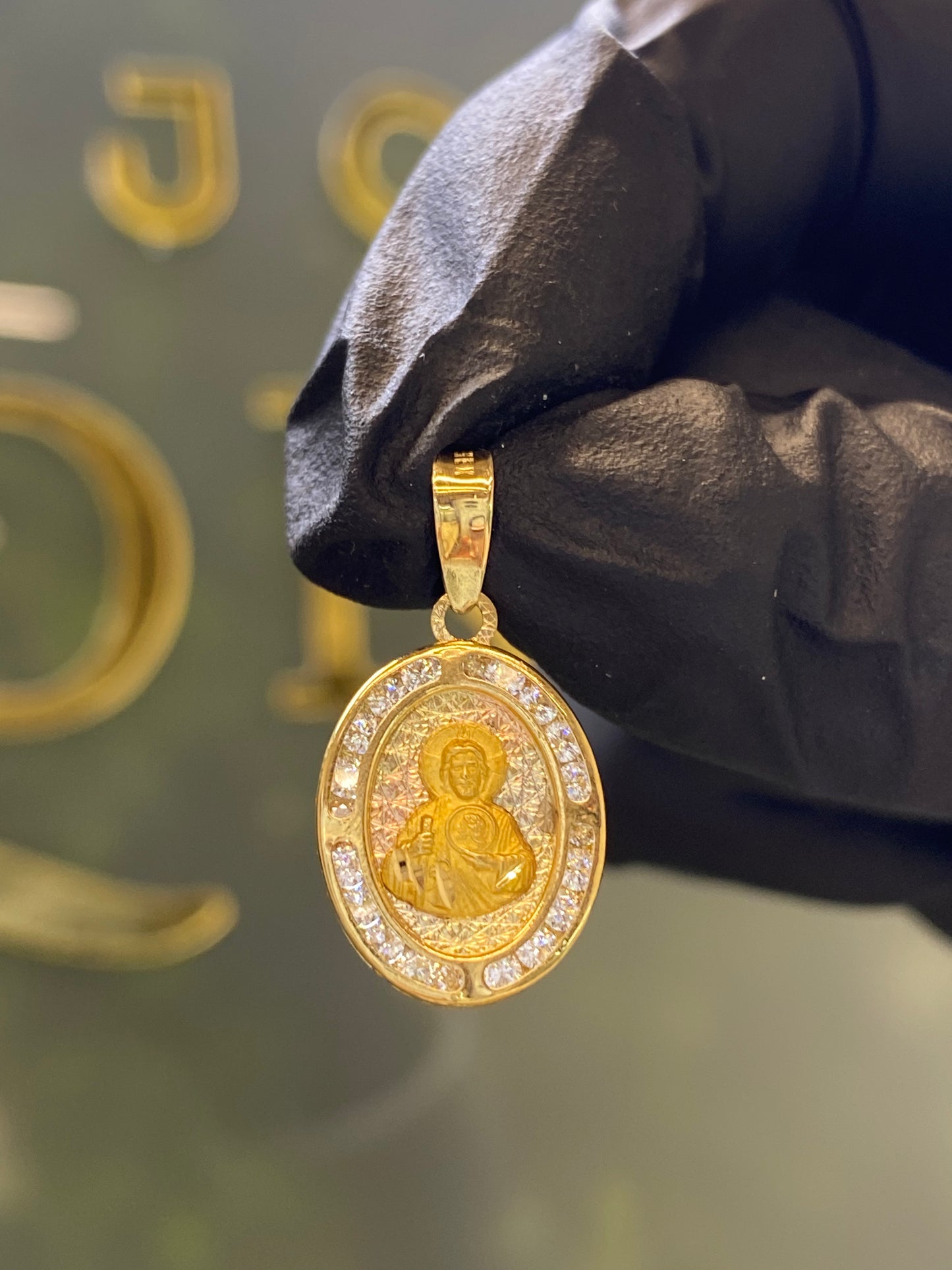 Dije oro florentino 10k San Judas Tadeo