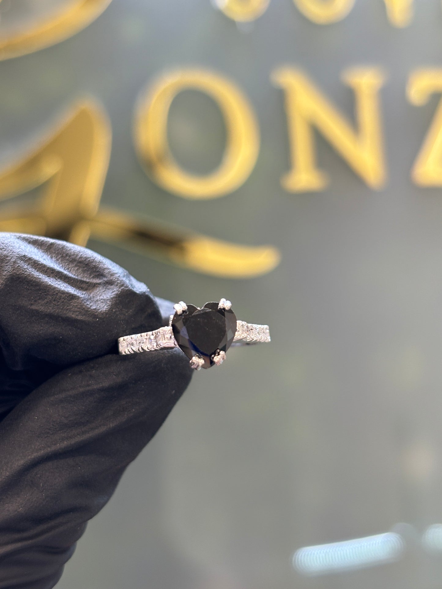 Anillo corazón plata