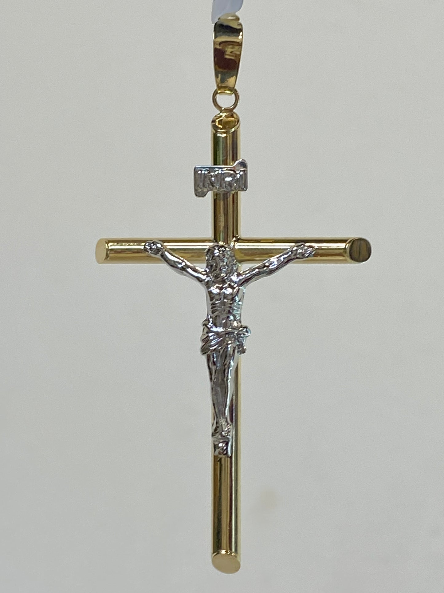Dije de oro 10k cruz con Cristo