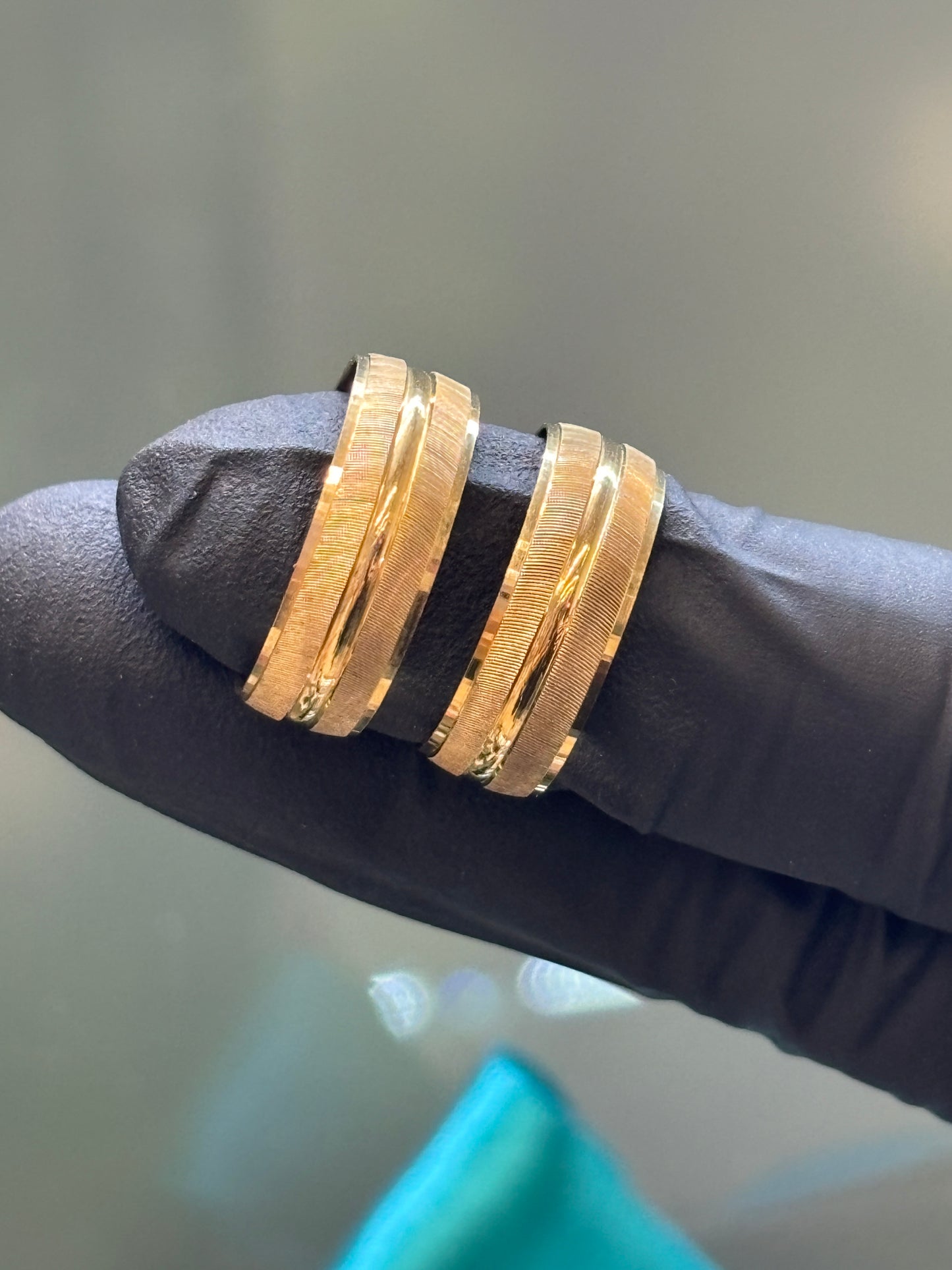 Argolla oro 10k doble raya